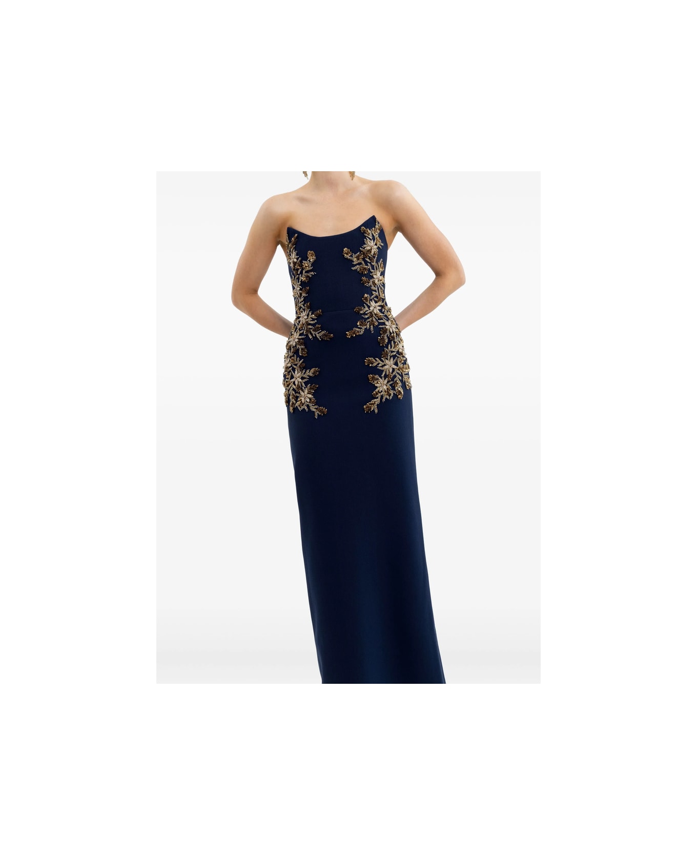 Rebecca Vallance Dress - BLUE/GOLD