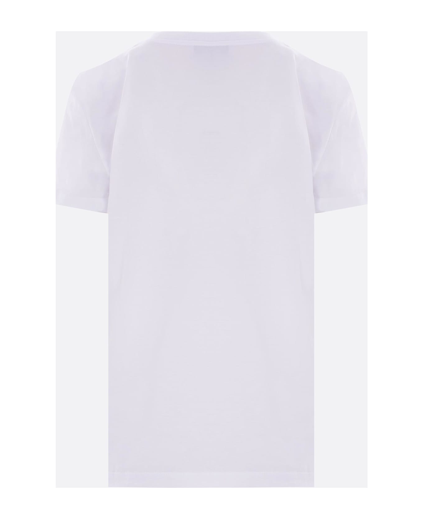 Max Mara Papaia T-shirt In Cotton - WHITE