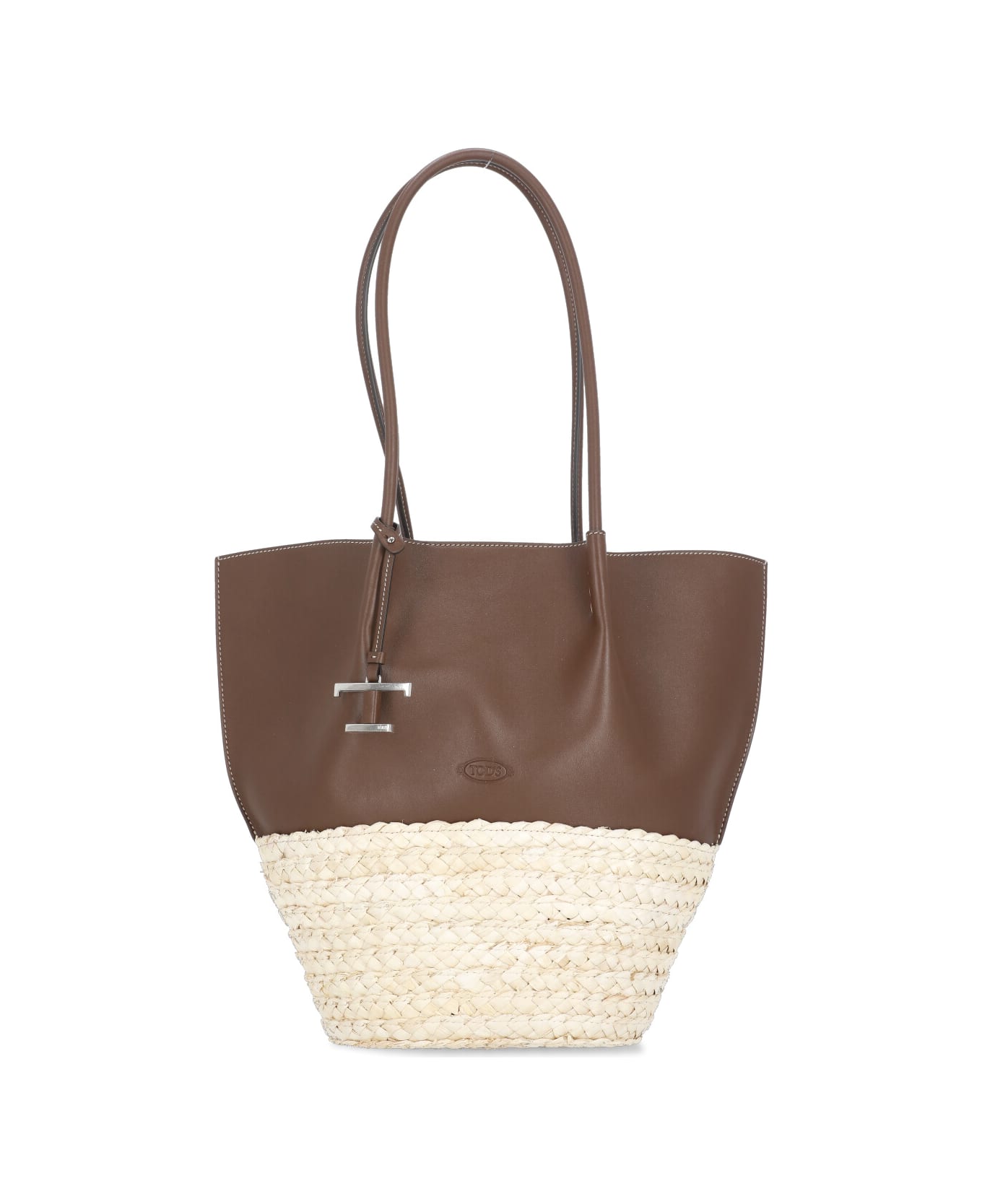 Tod
s Medium Bux Top Handle Bag - Brown
