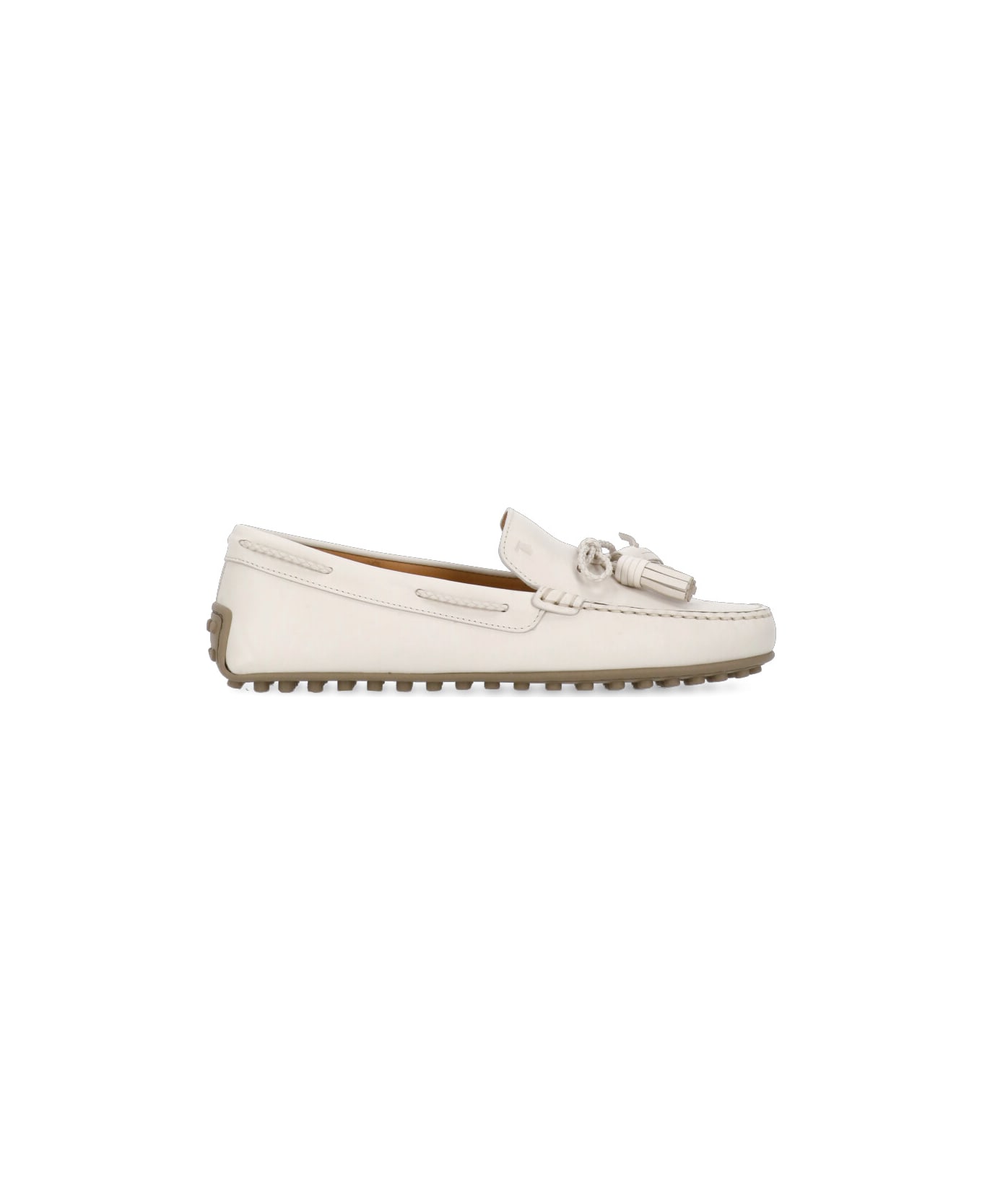 Tod
s Leather Loafers - Ivory