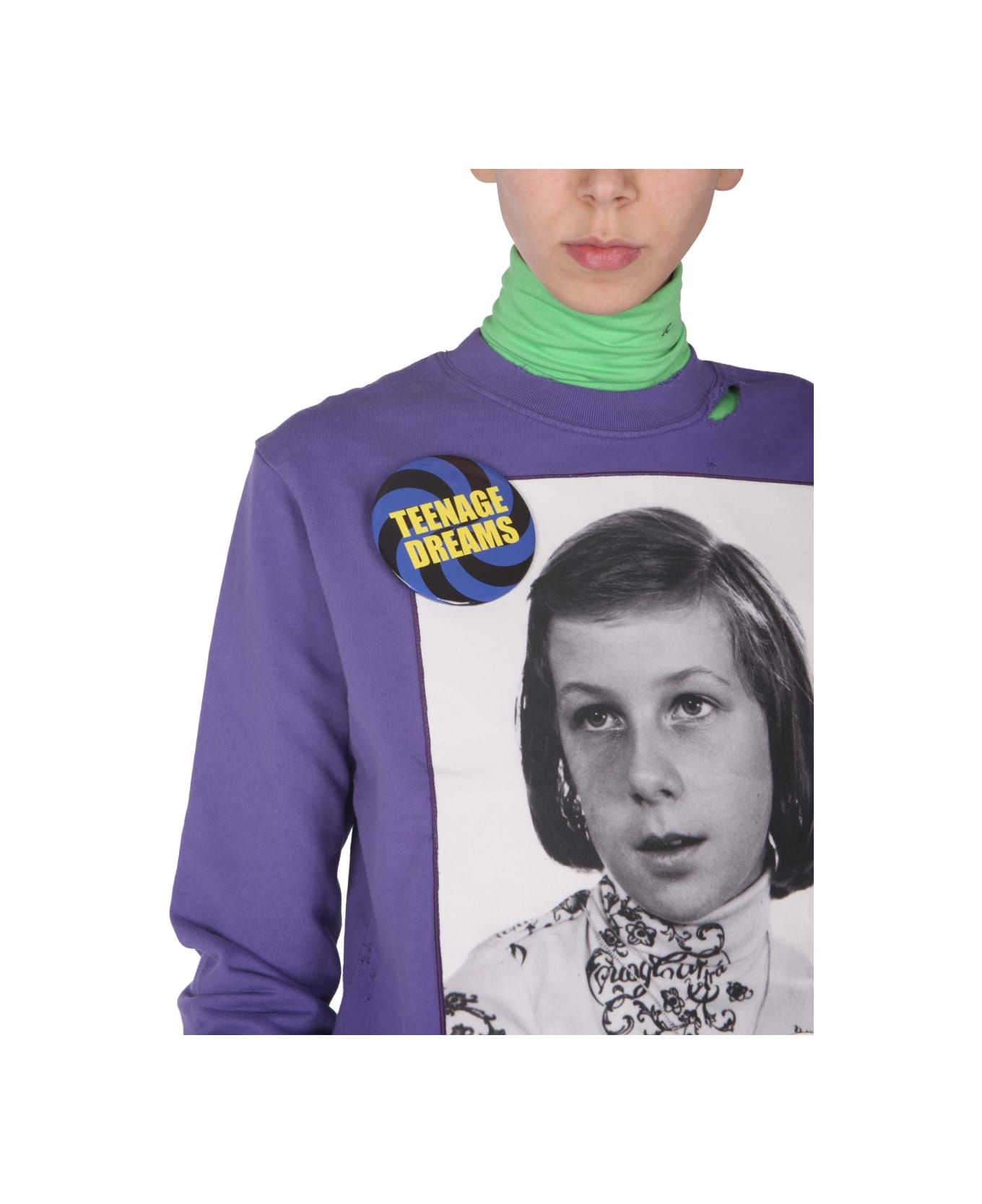 Raf Simons Teenage Dreams Sweatshirt - PURPLE フリース