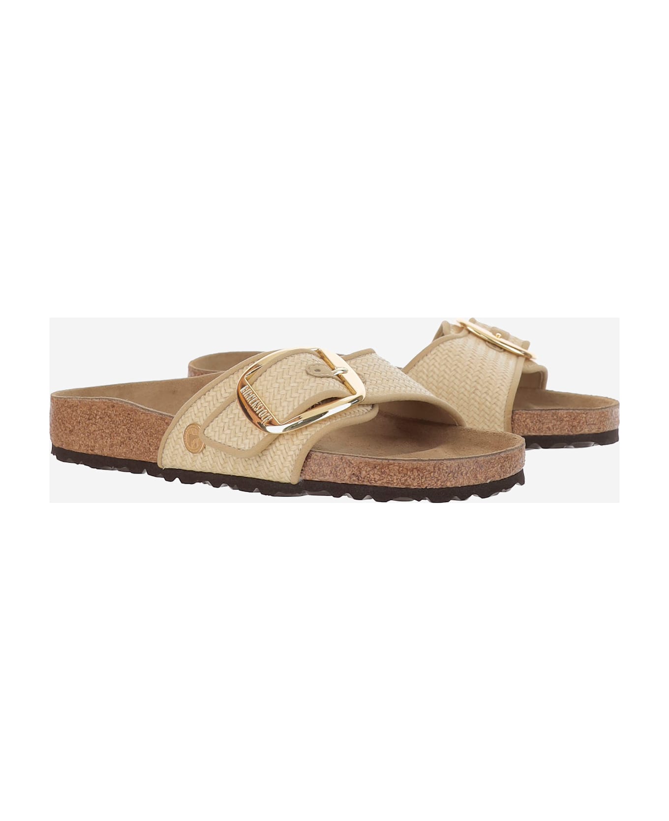 Birkenstock Madrid Big Buckle Sandals - Natural