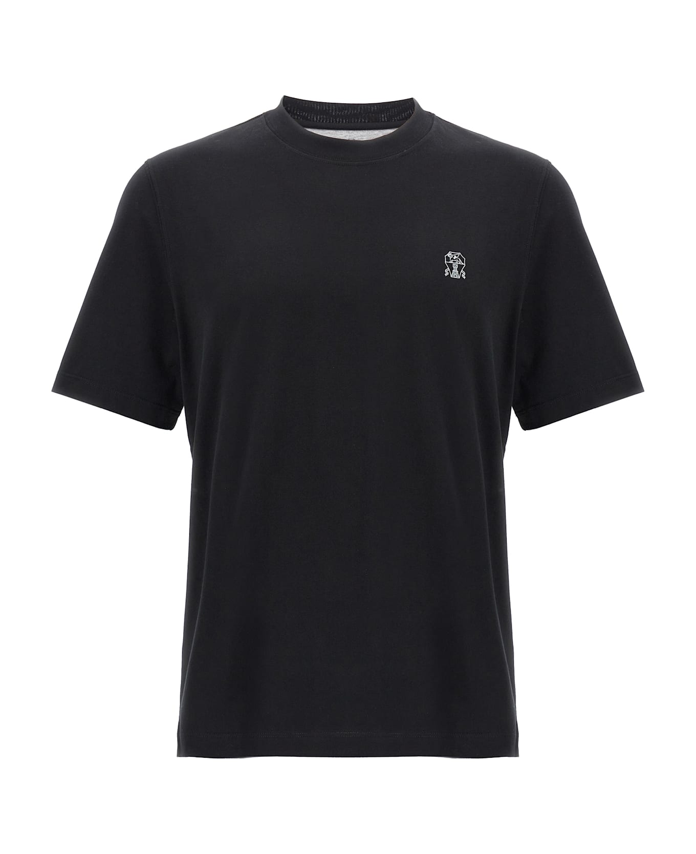 Brunello Cucinelli Logo T-shirt - Black  