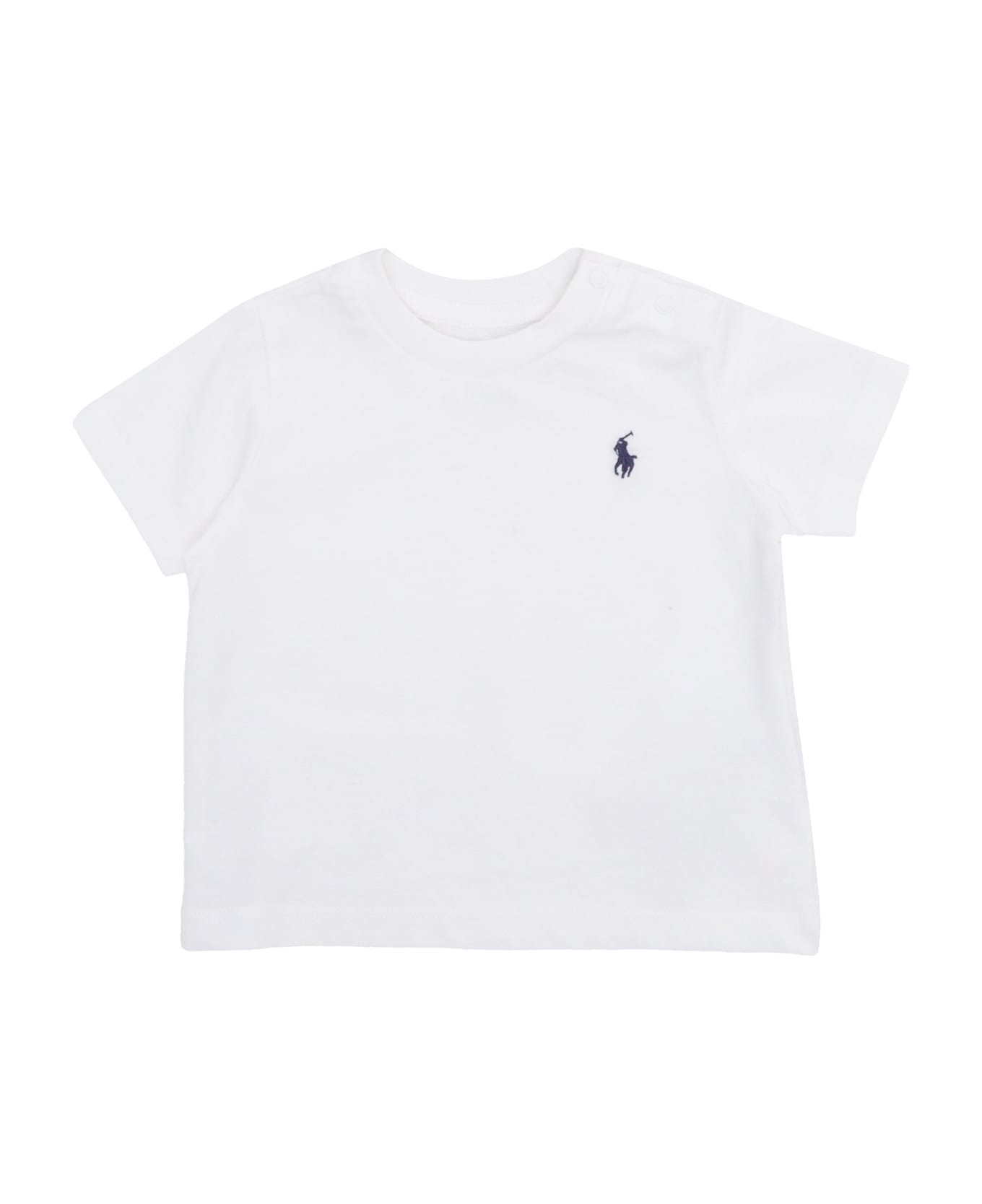 Polo Ralph Lauren Ss Cn-tops-t-shirt - WHITE