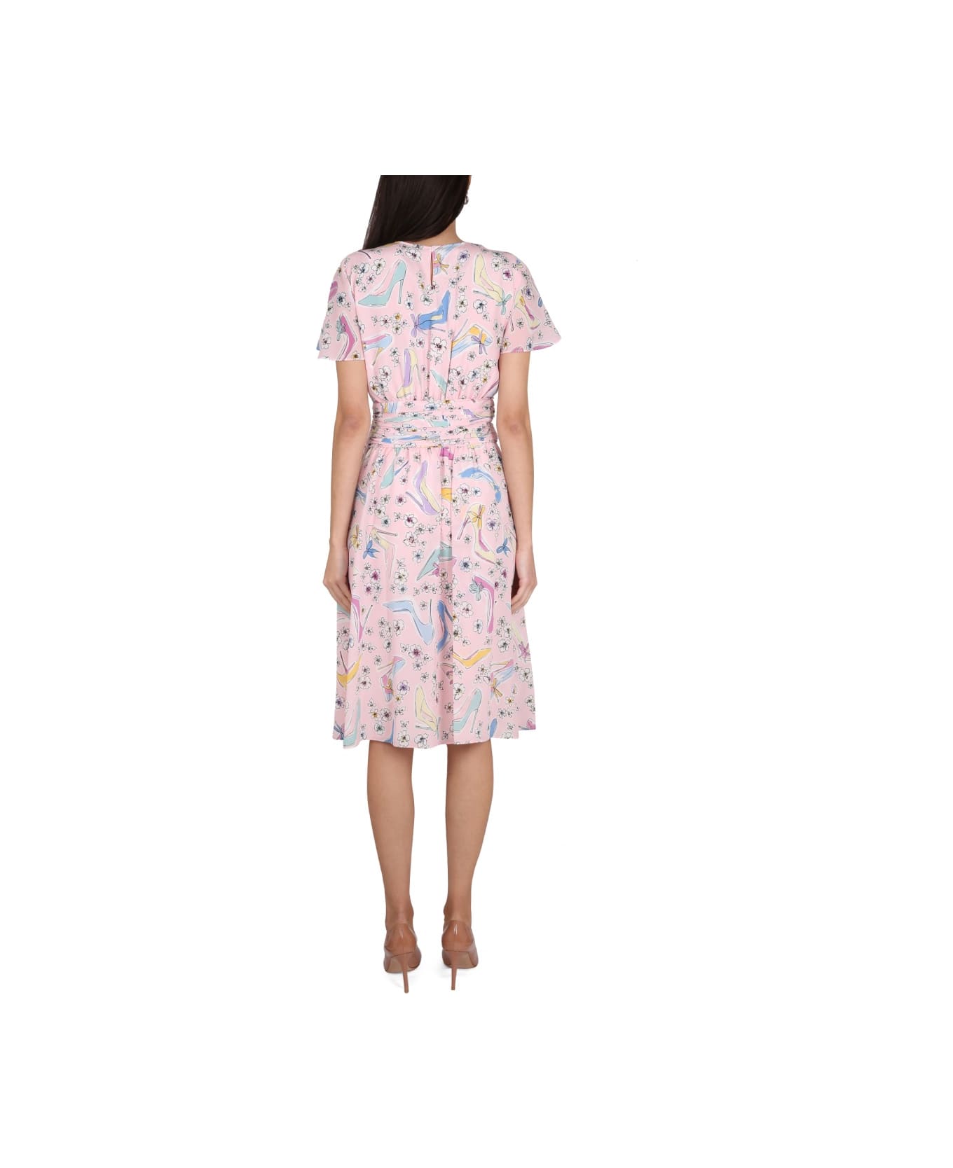 【関税&送料込】Boutique Moschino Heels And Flowers Dress Boutique Moschino