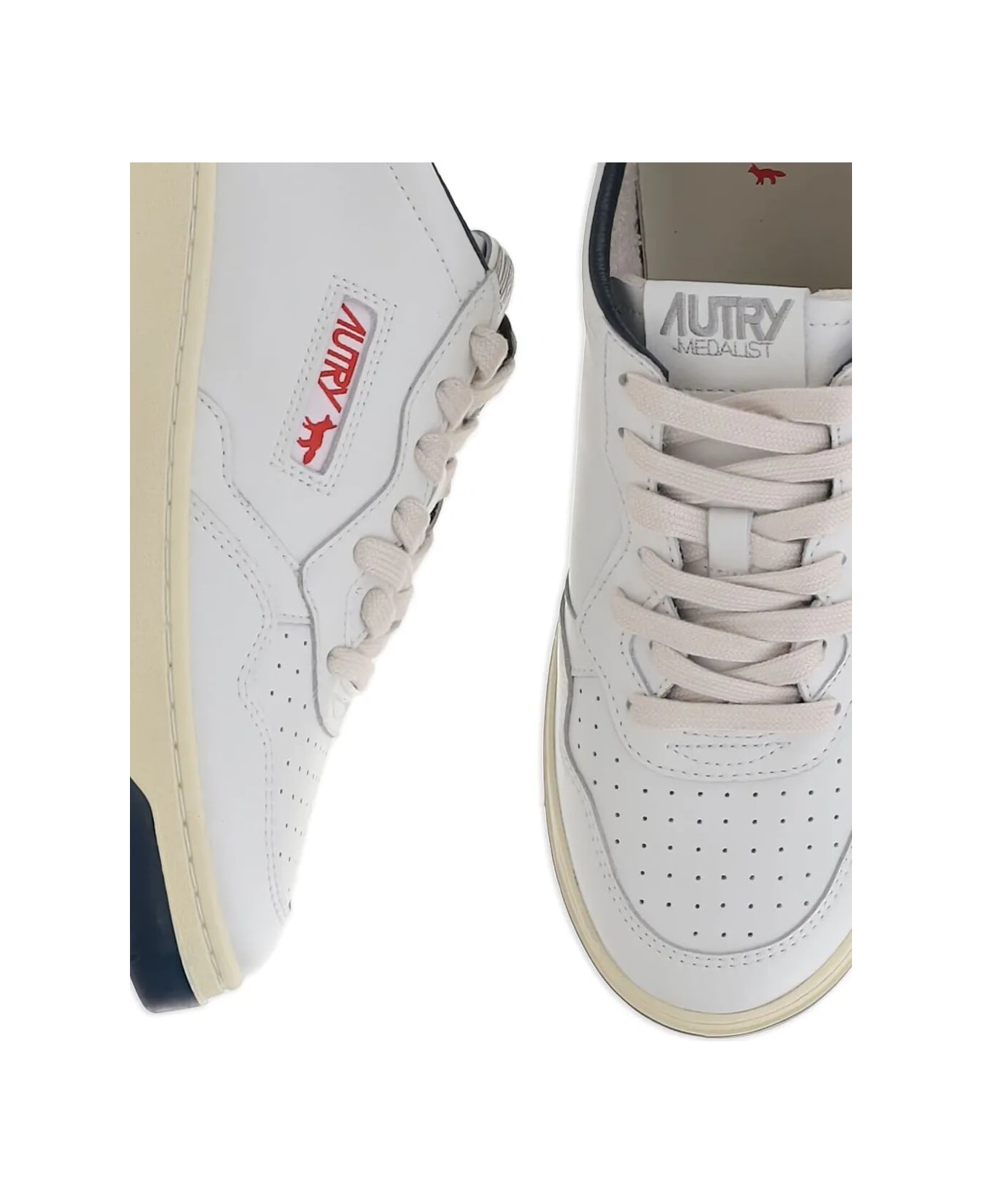 Autry Medalist Lowm Kitsune Wht Blue - Wht Blue
