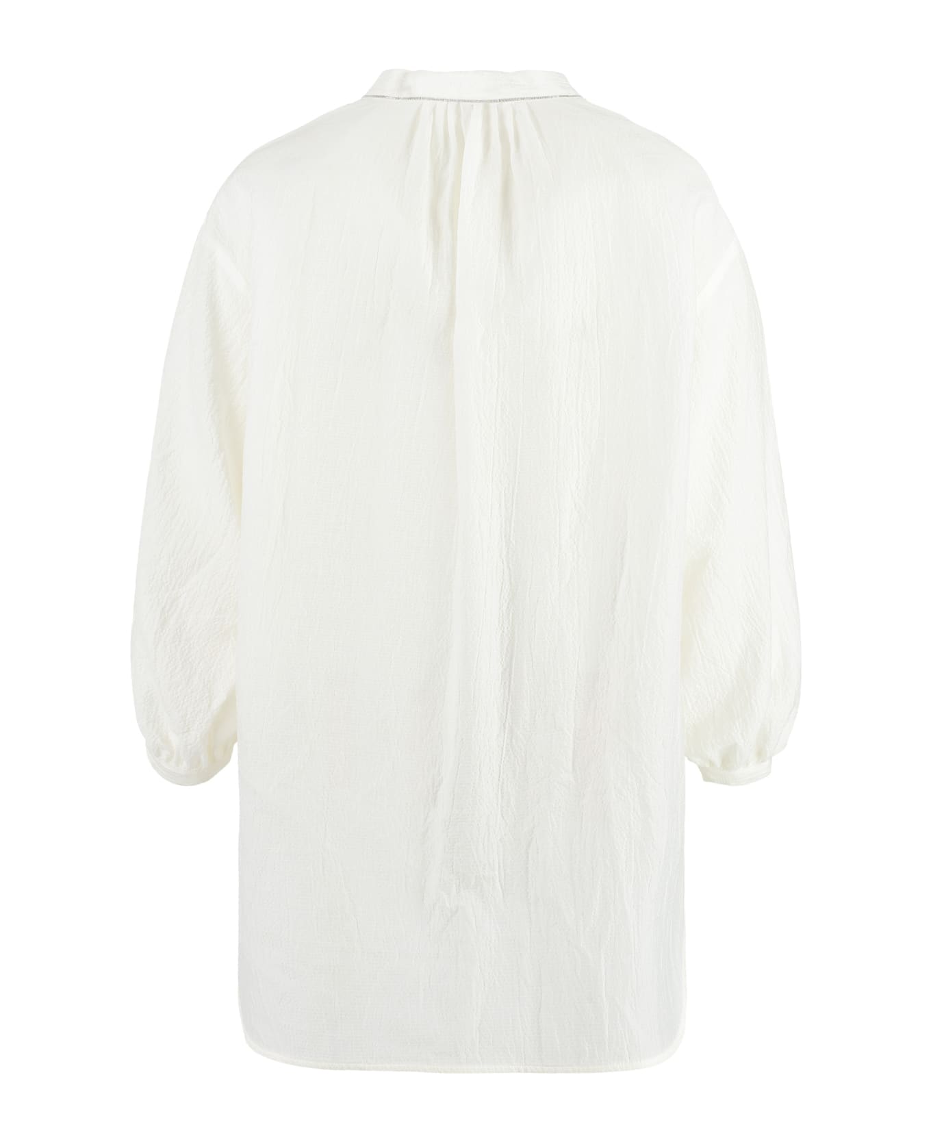 Peserico Silk-cotton Blend Shirt - White