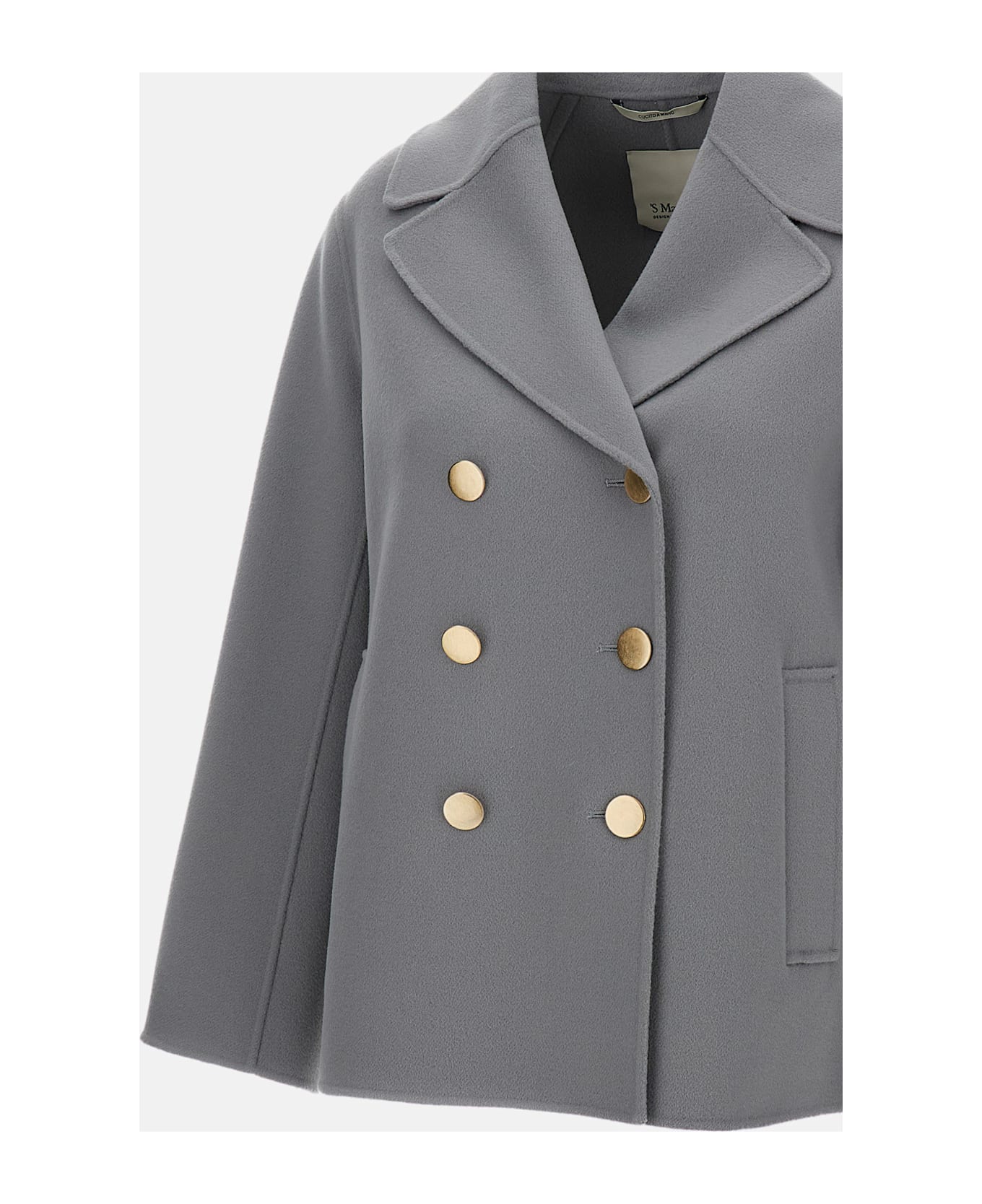 'S Max Mara Margot Double-breasted Coat - Clear Blue