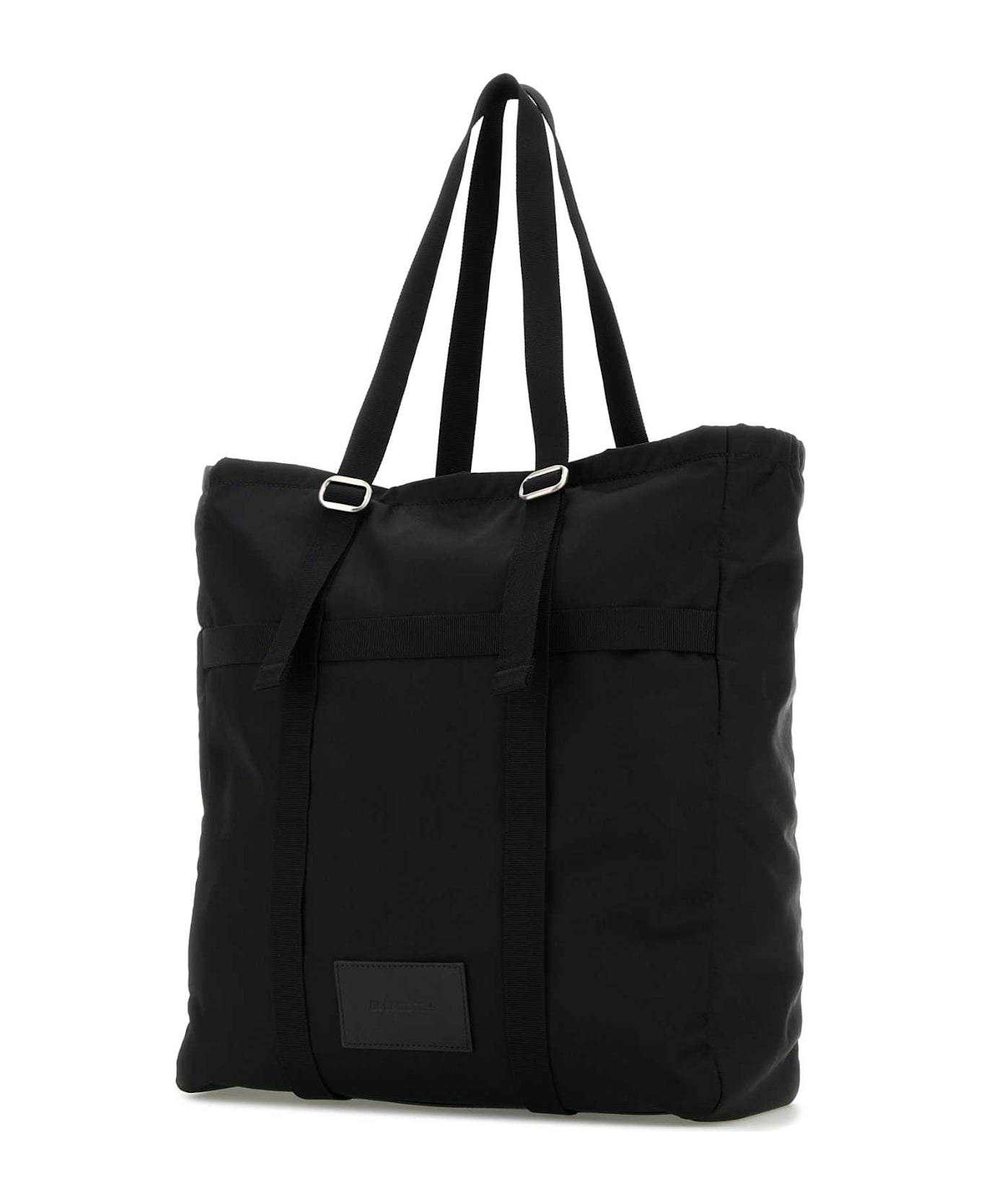 Jil Sander Black Fabric Shopping Bag - 001