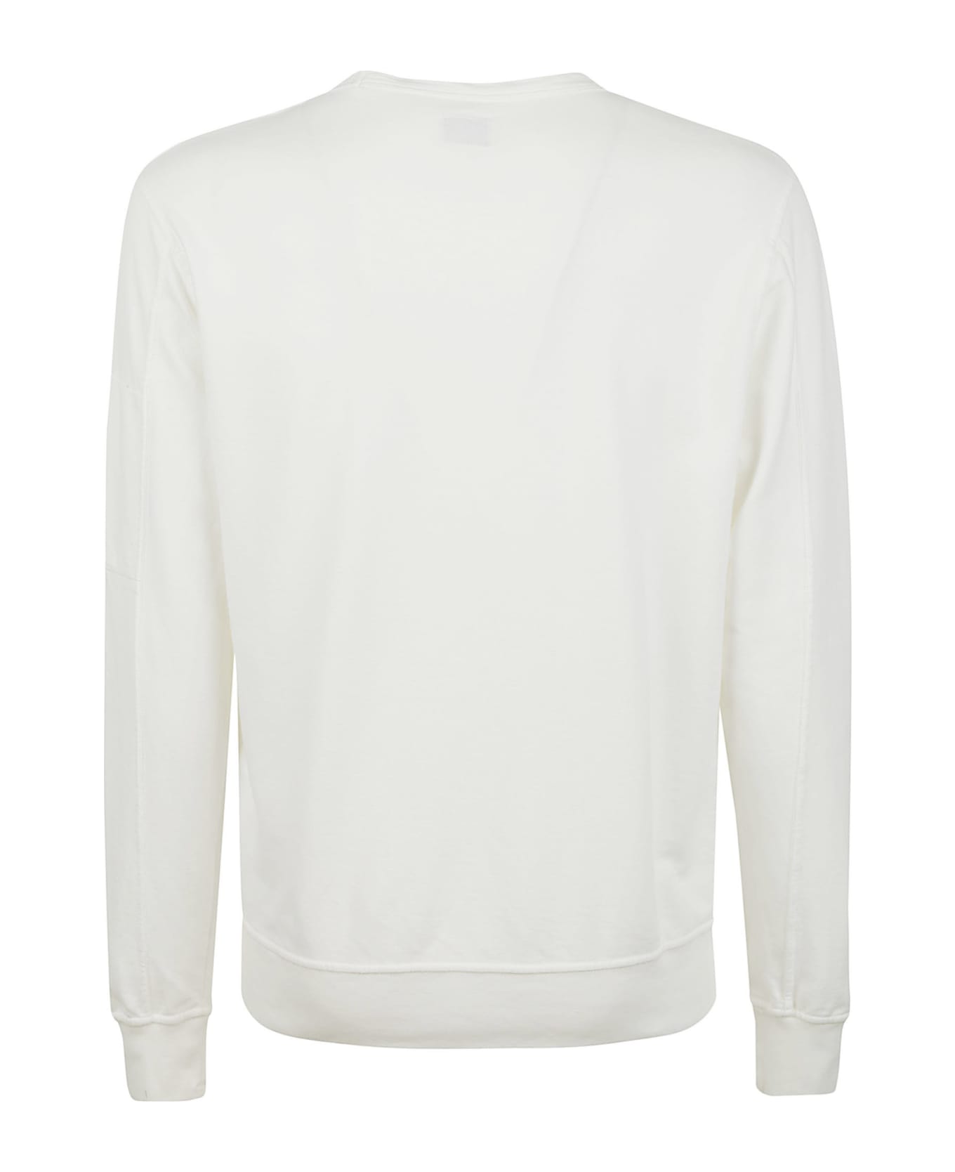 C.P. Company Light Fleece Crew Neck Sweatshirt - Bianco