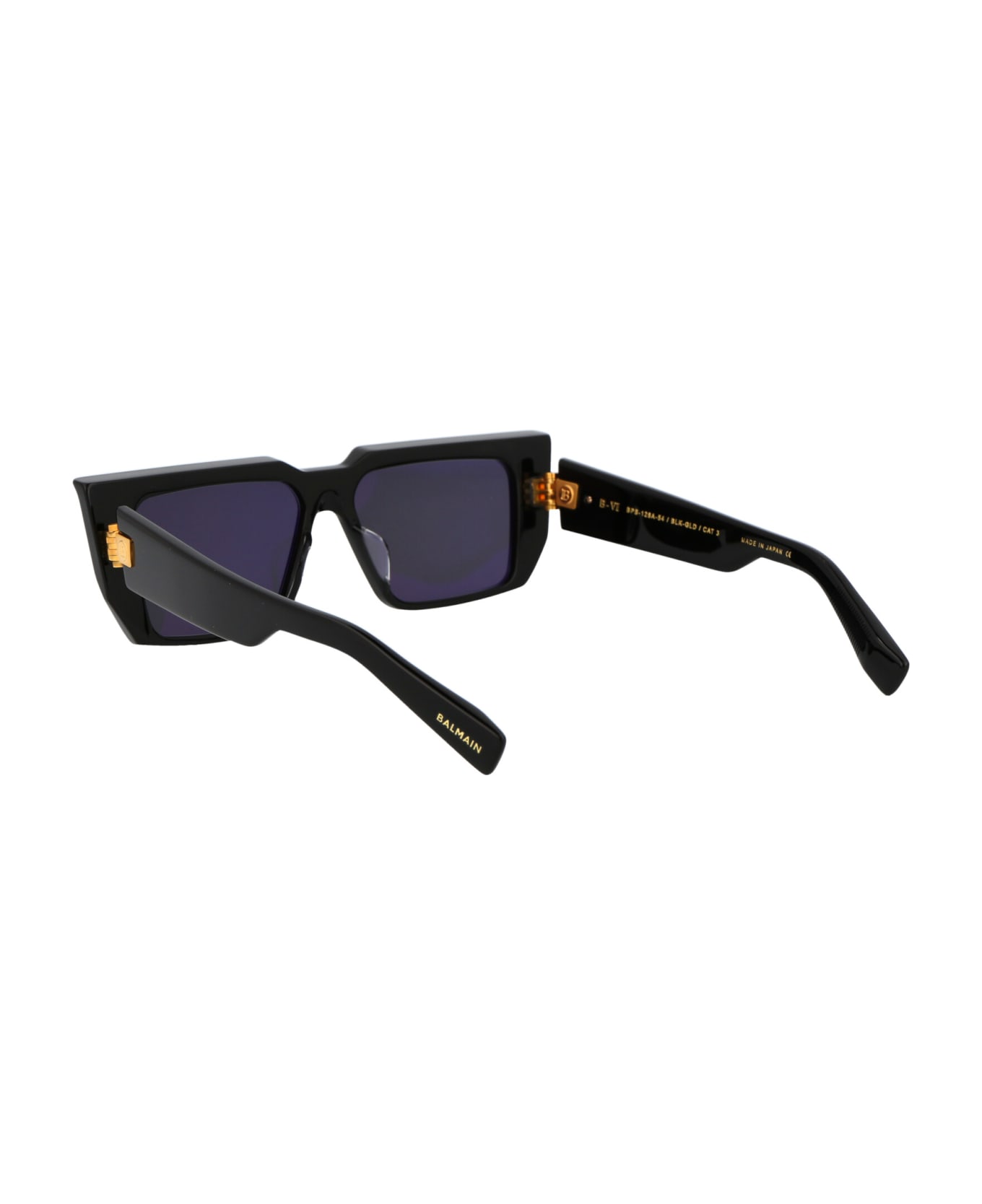 Balmain B - Vi Sunglasses - BLACK GOLD W/ DARK GREY サングラス