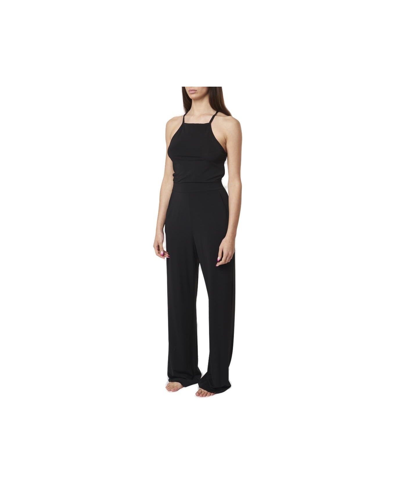 Max Mara Straight Leg Sleeveless Jumpsuit - Black