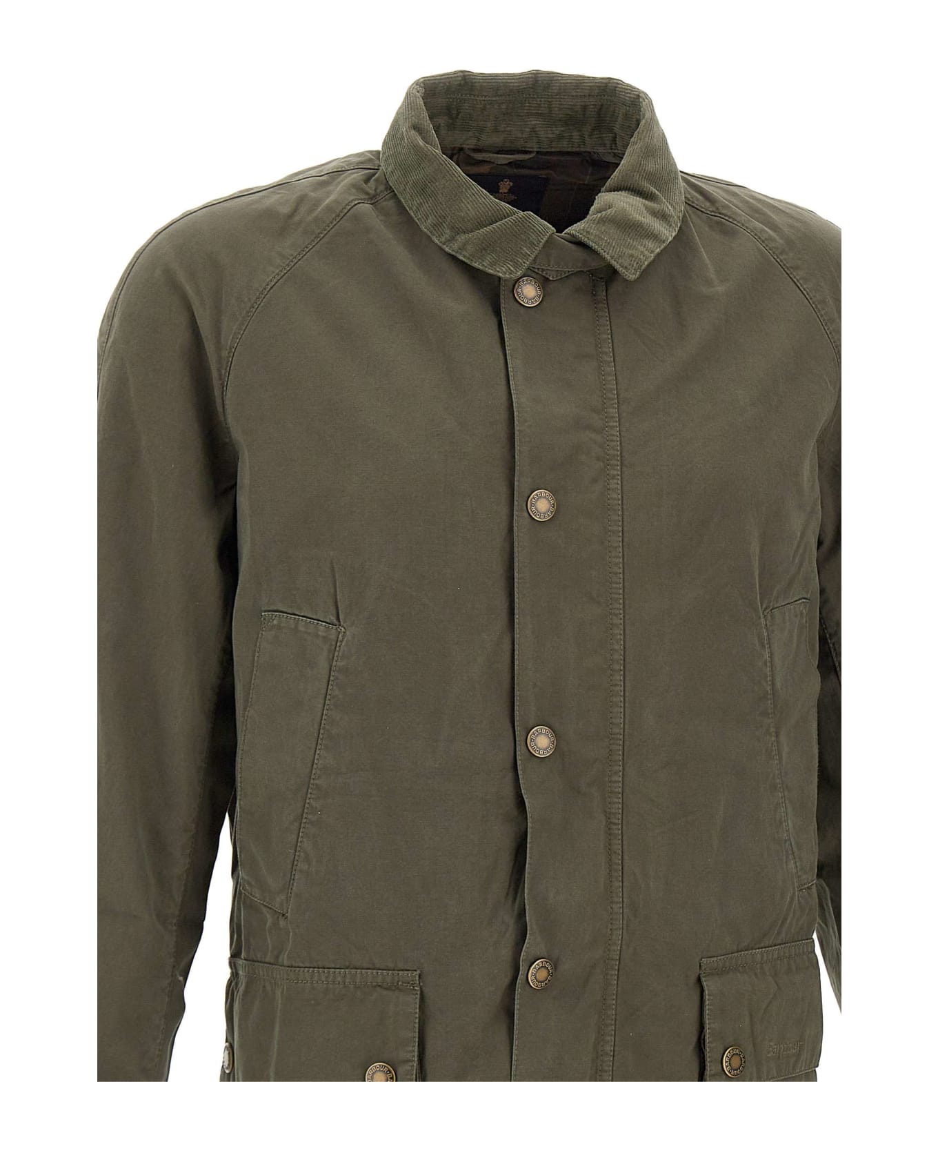 Barbour "ashby Casual" Cotton Jacket - GREEN