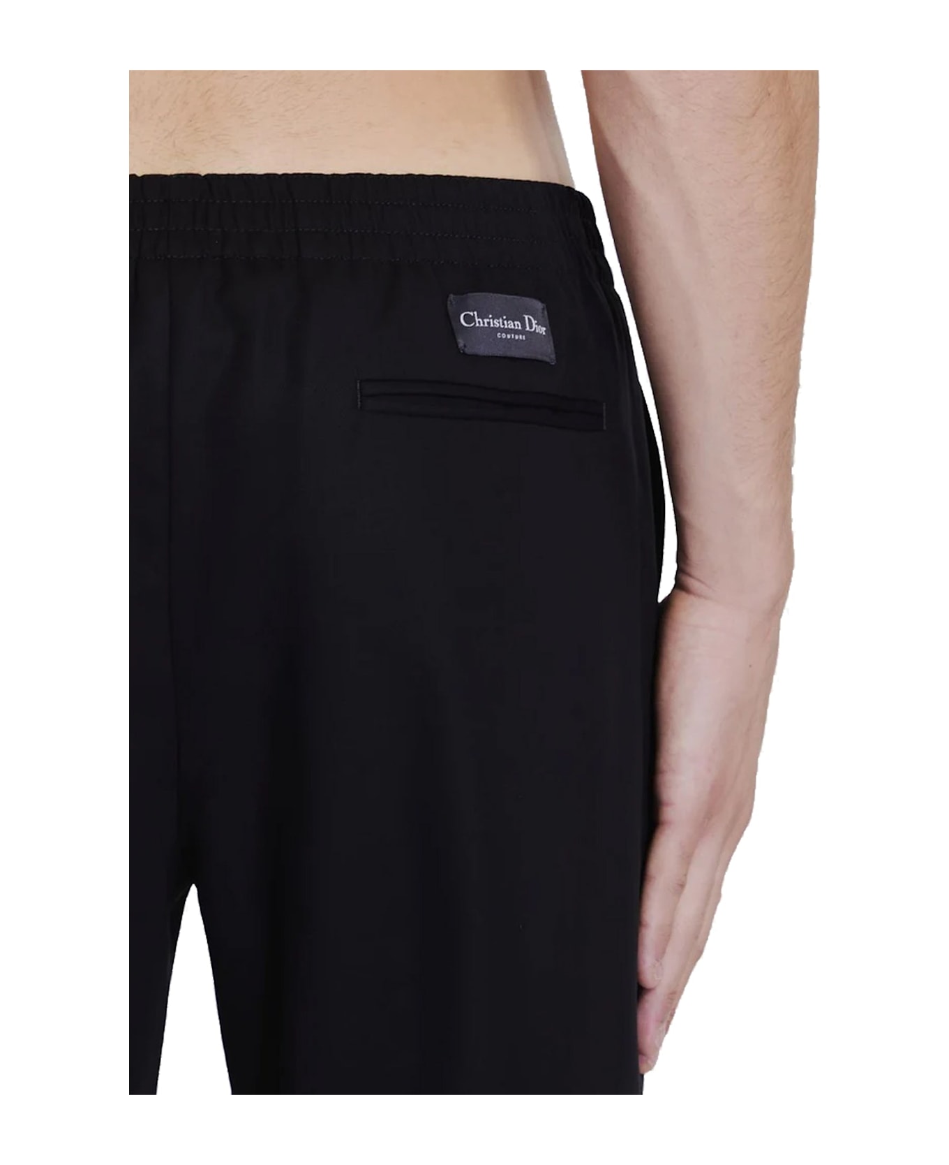 Dior Cotton Track Pants - Black