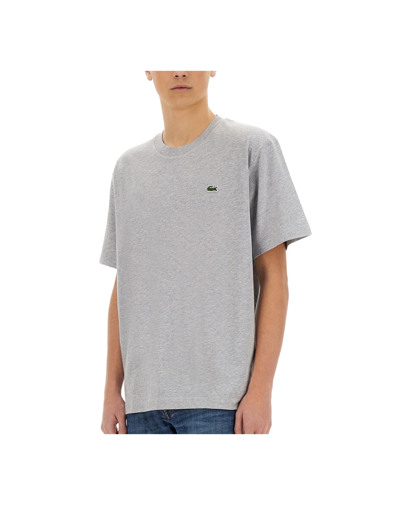 Lacoste T-shirt With Logo - GREY