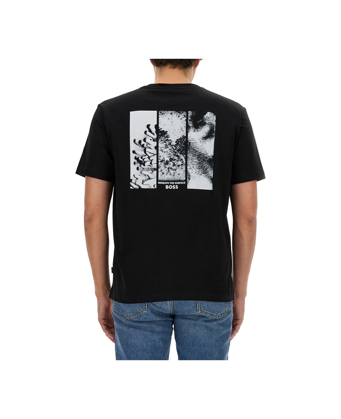 Hugo Boss T-shirt With Logo - BLACK シャツ