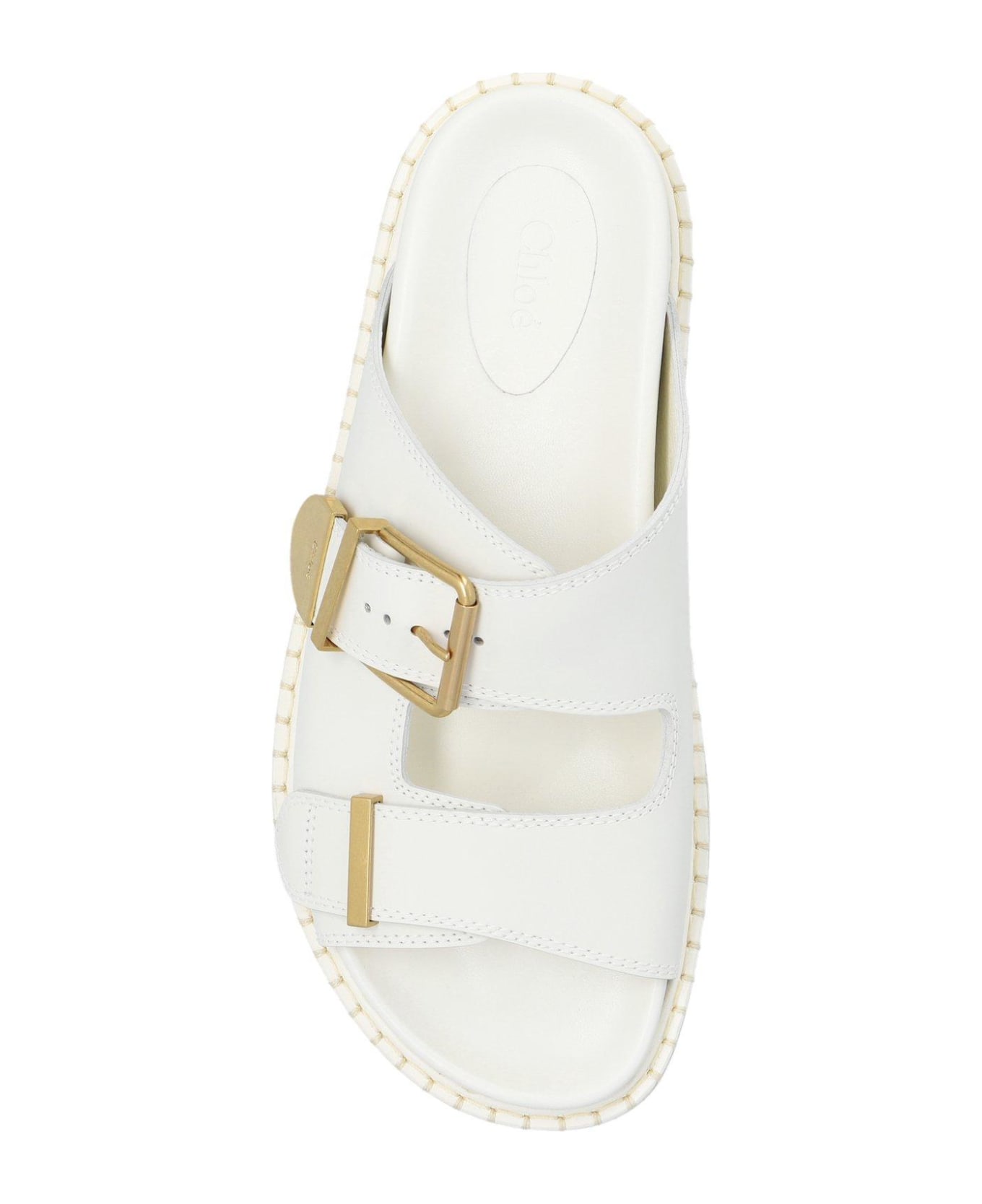 Chloé Rebecca Buckled Sandals - WHITE サンダル