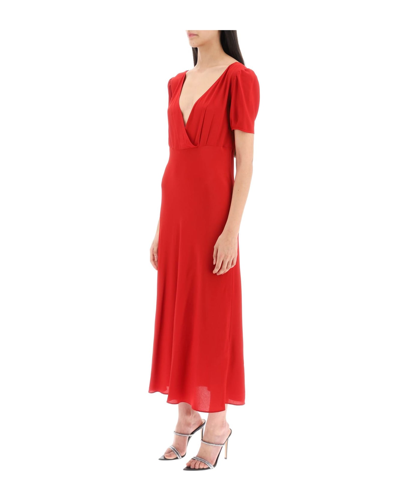N.21 Crepe Midi Dress - ROSSO (Red) ワンピース＆ドレス