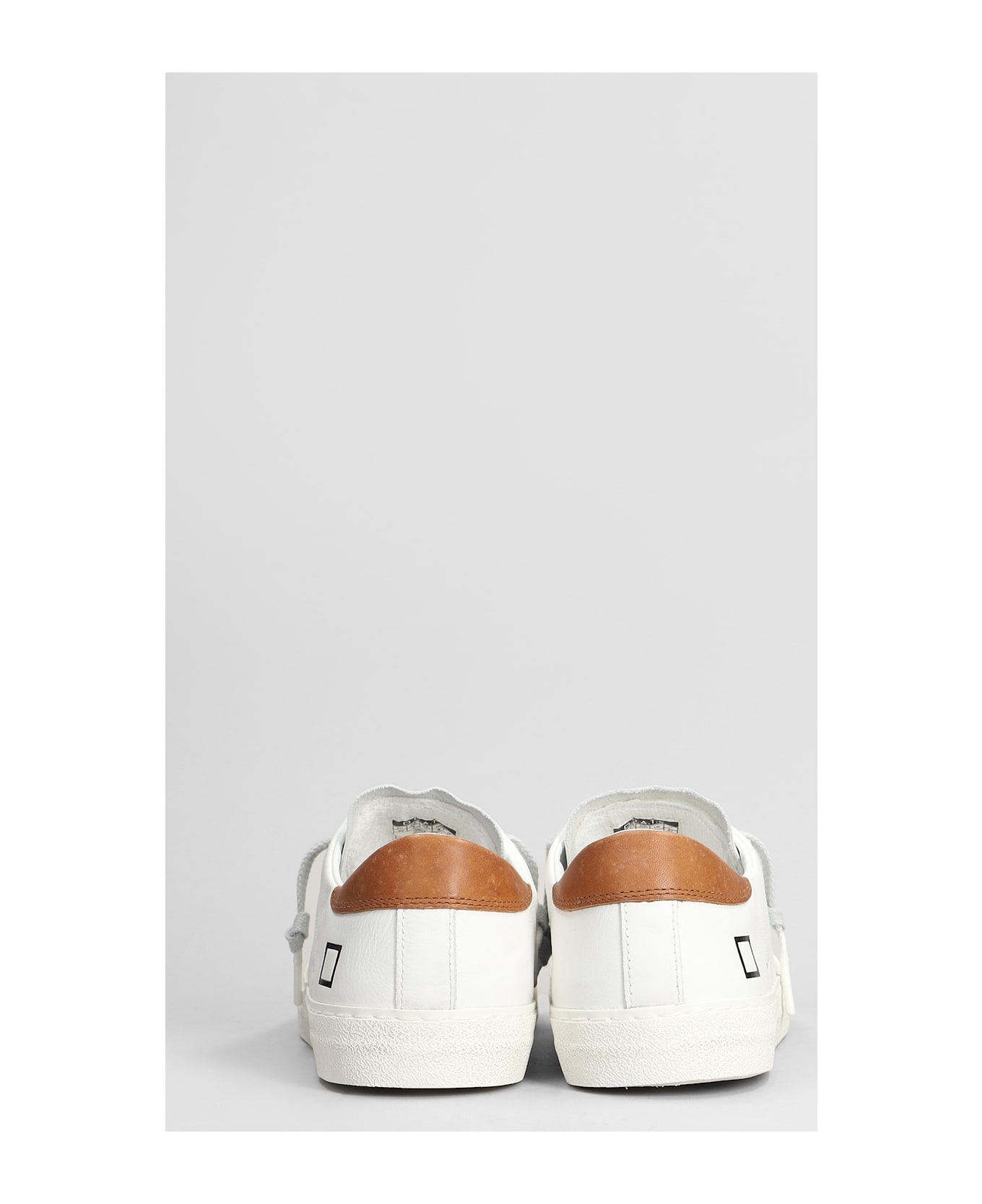 D.A.T.E. Hill Low Sneakers In White Suede And Leather - white