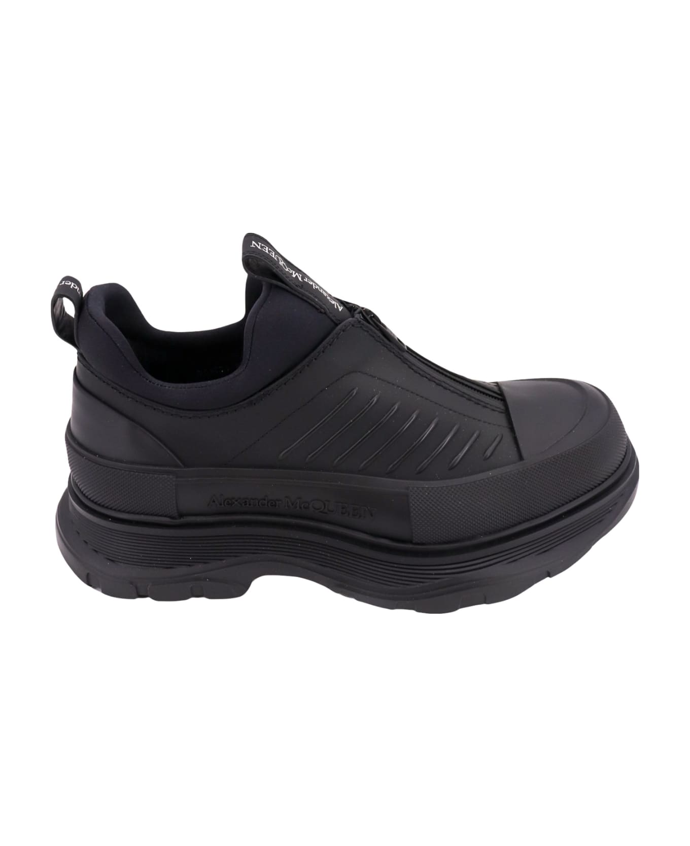 Alexander McQueen Moto Tread Slick Sneakers - Black