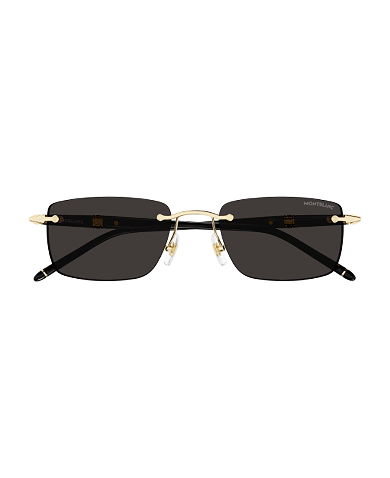 Montblanc MB0344S Sunglasses - Gold Black Grey