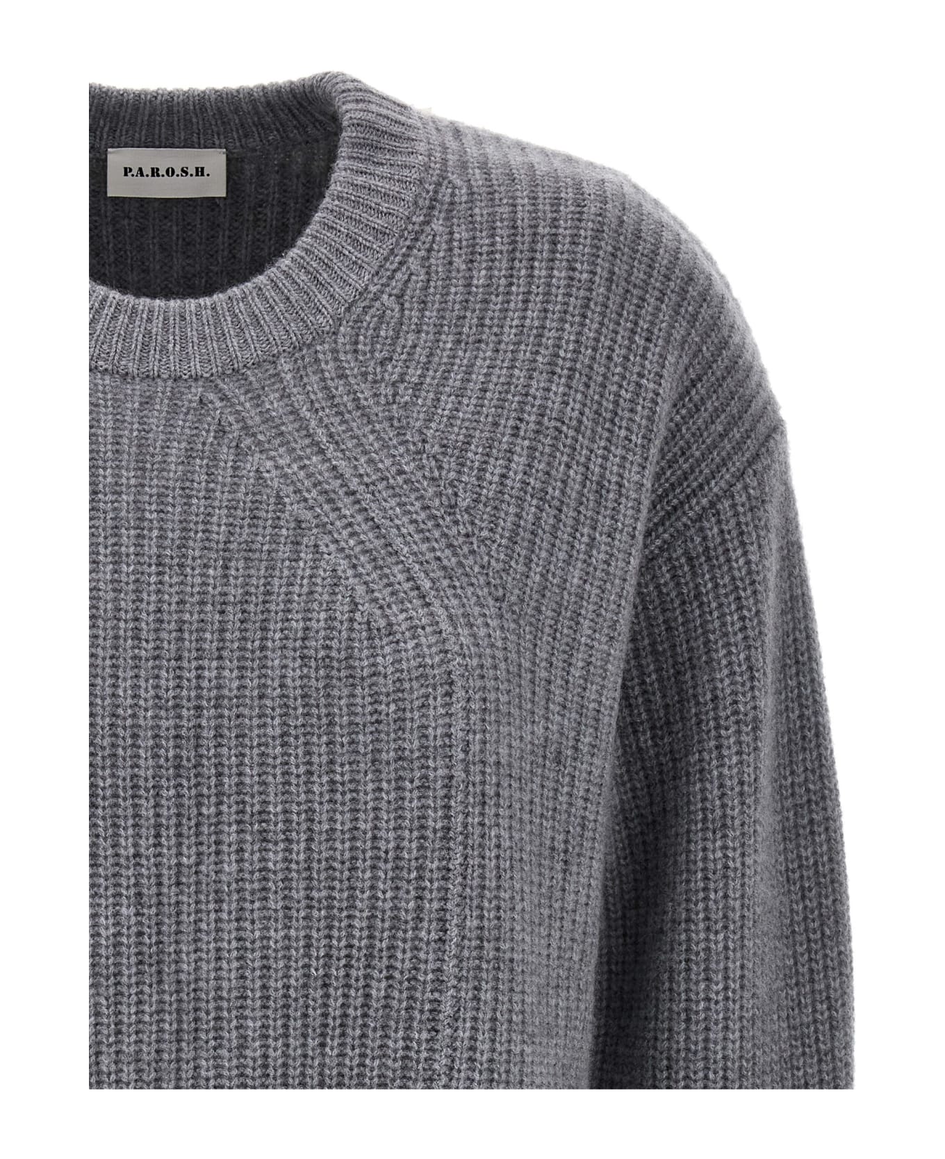 Parosh Cashmere Sweater - Gray ニットウェア