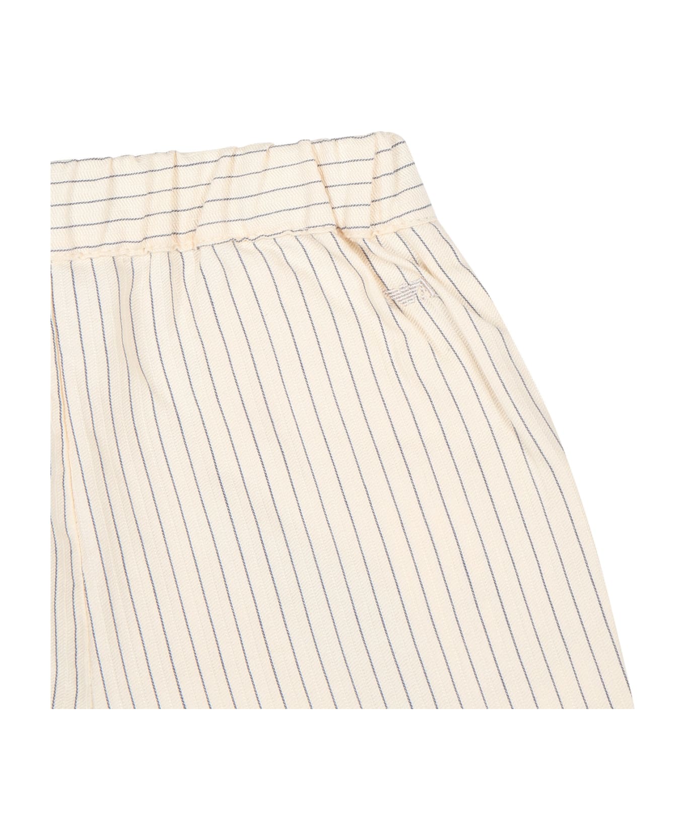 Emporio Armani Ivory Trousers For Baby Boy - Ivory ボトムス