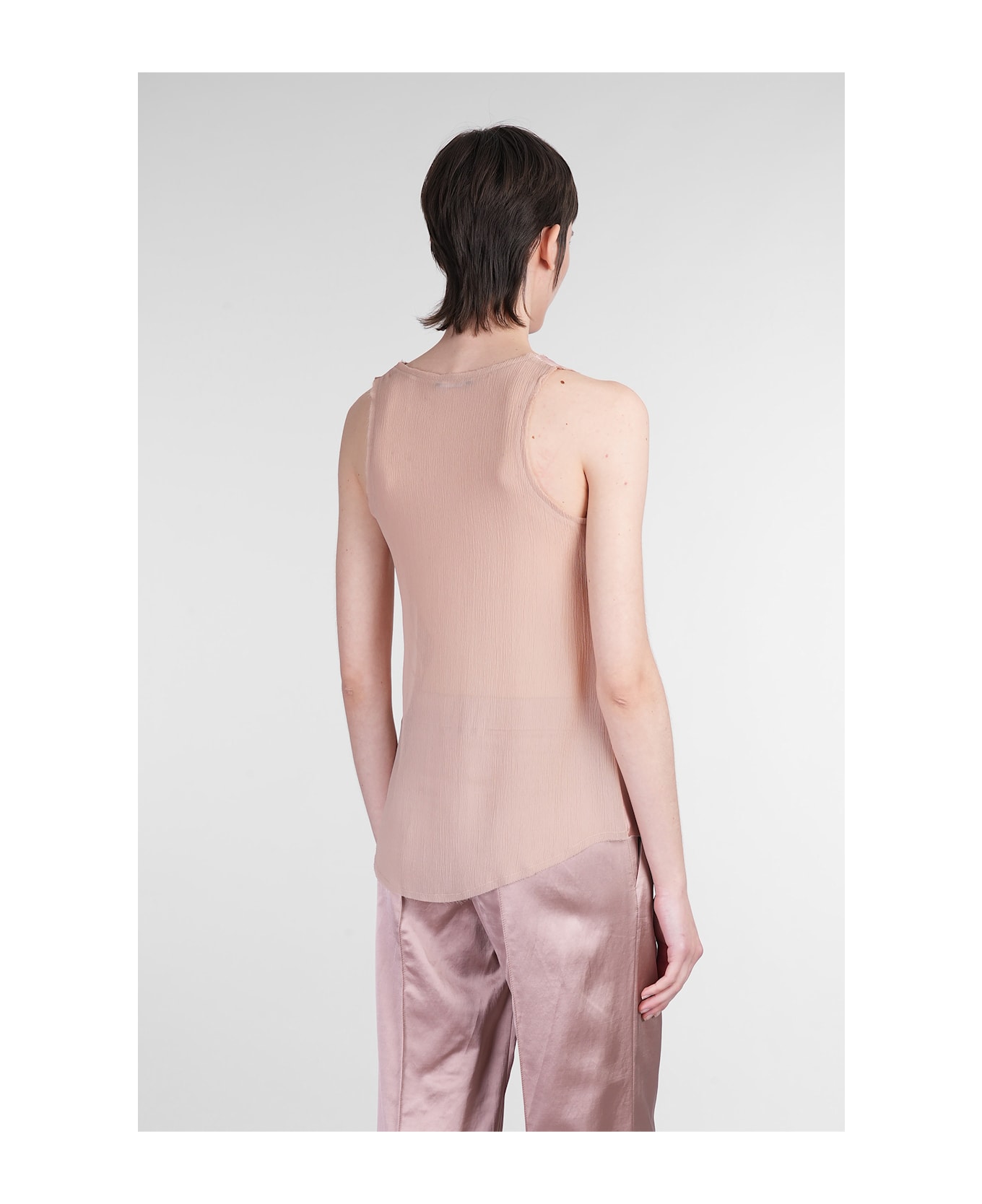 Balmain Topwear In Rose-pink Silk - rose-pink
