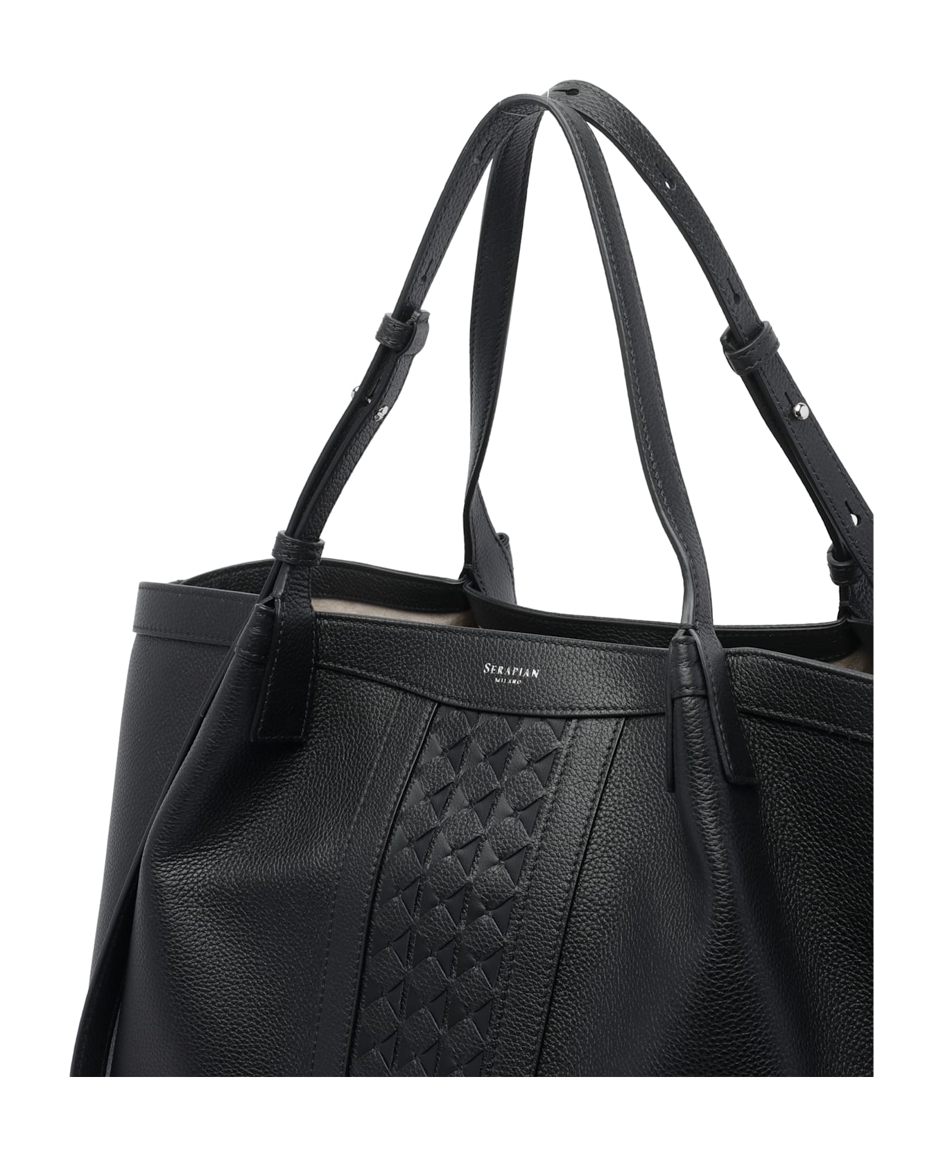 Serapian Secret Shoulder Bag - Black