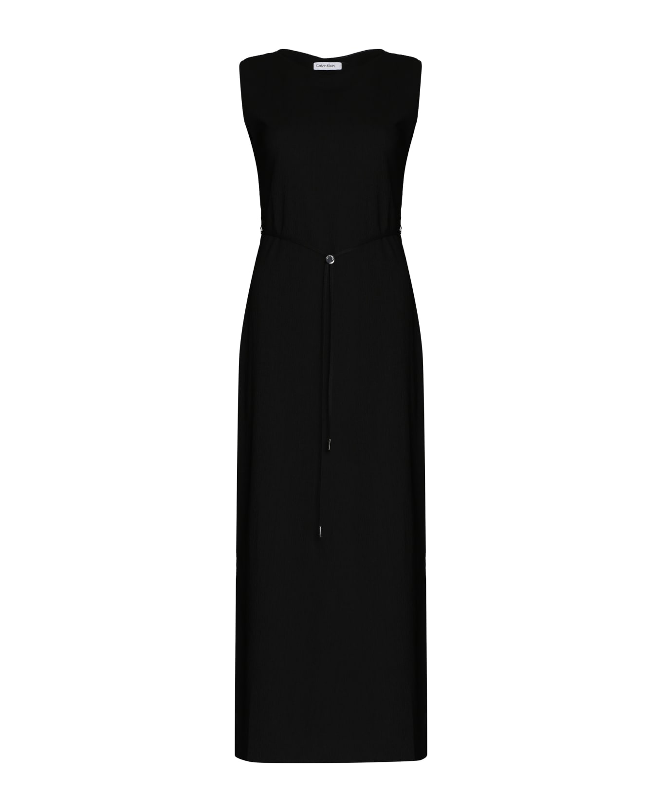 Calvin Klein Crepe Dress - Black ワンピース＆ドレス