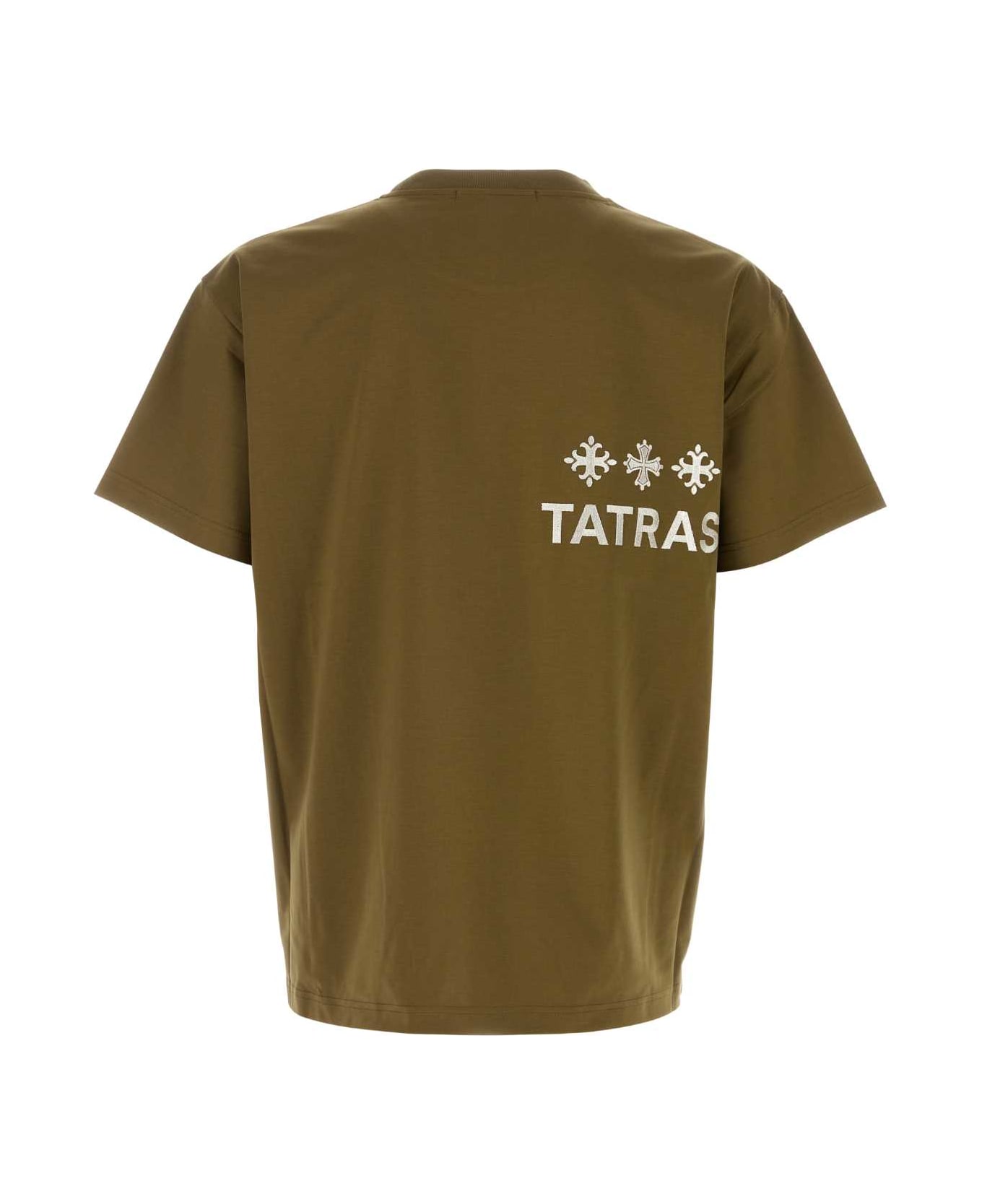 TATRAS Army Green Cotton T-shirt - KHAKI