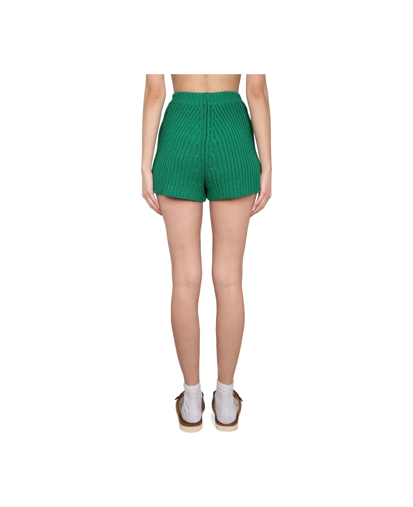 Alanui Knit Shorts - GREEN
