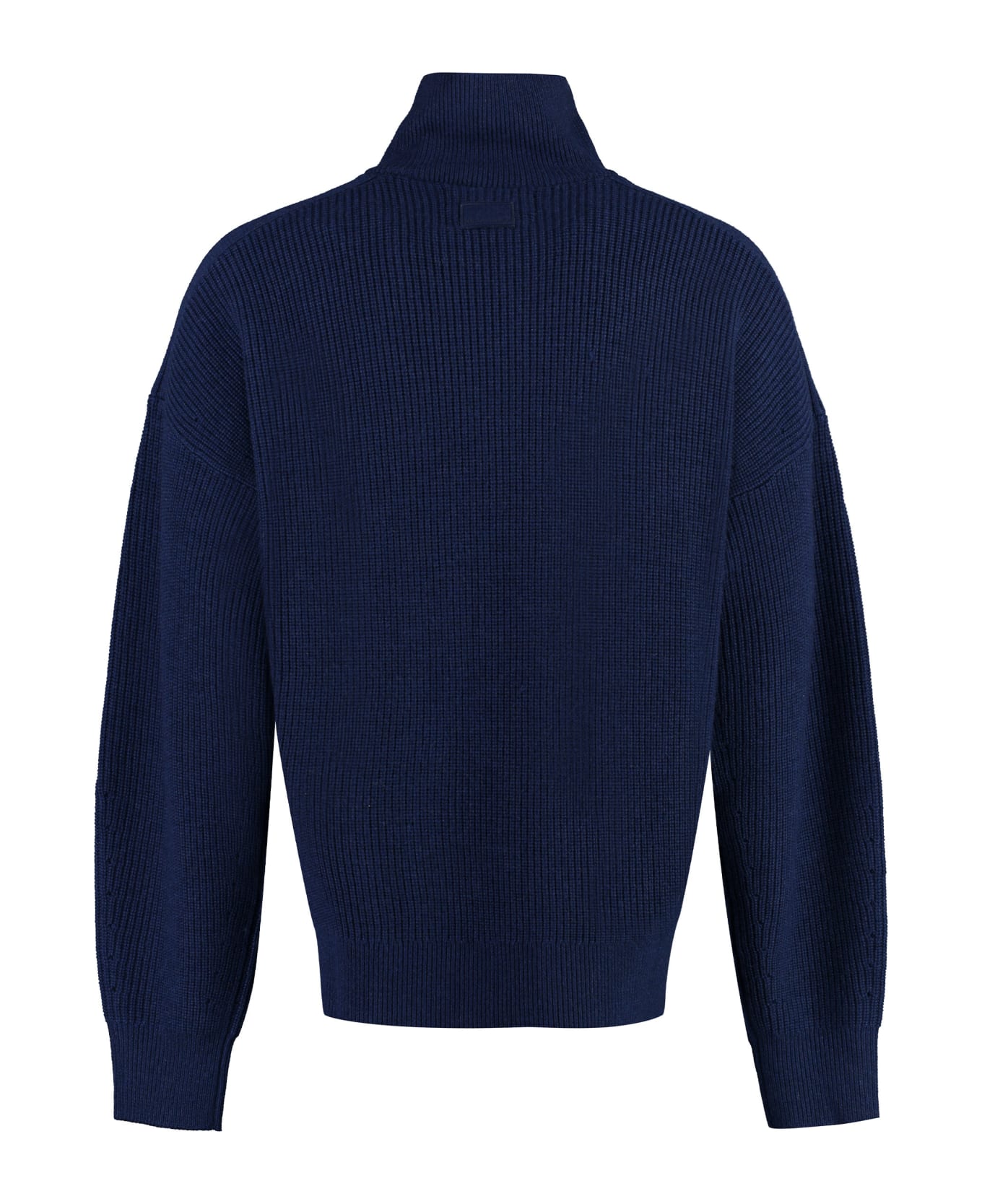 Isabel Marant Benny Turtleneck Wool Pullover - blue