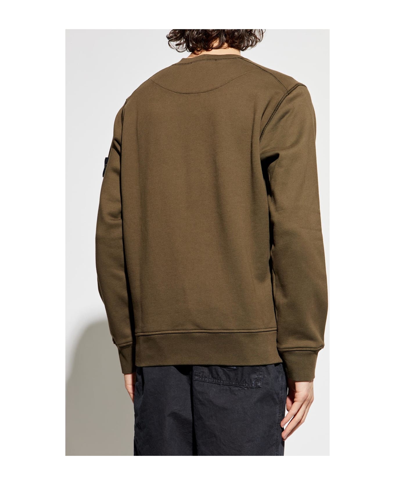 Stone Island Crew Neck Sweatshirt - Green