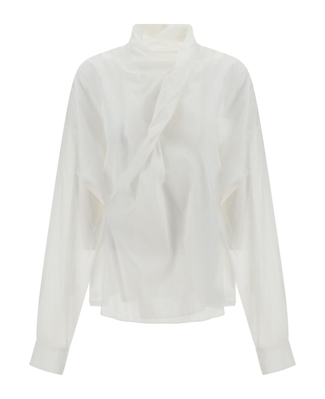 Quira Wrap Shirt - Off-white ブラウス