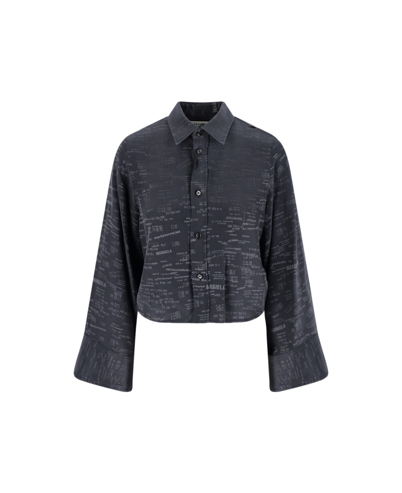 MM6 Maison Margiela Logo Shirt - Gray