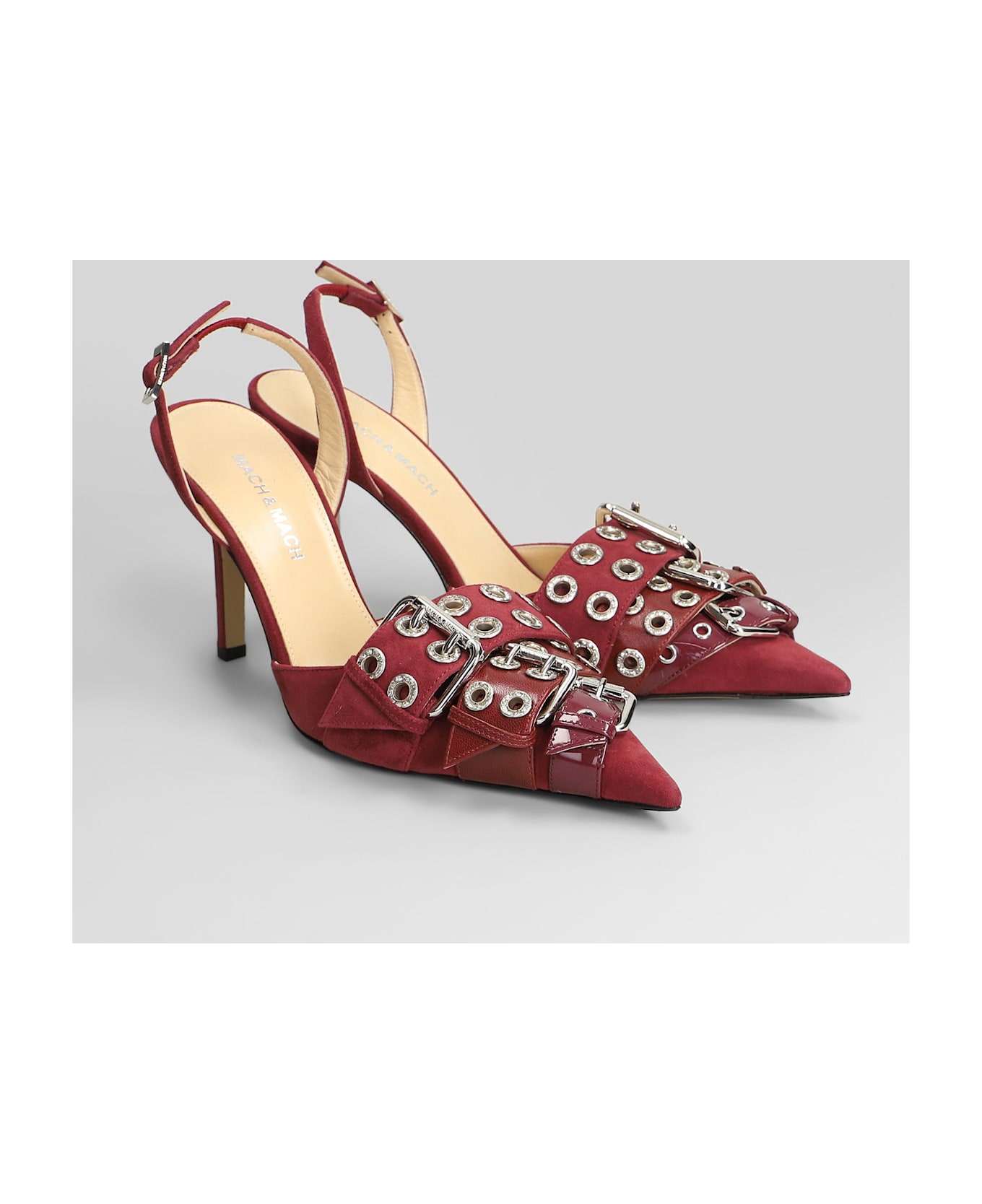 Mach 
Mach Pumps In Bordeaux Leather - bordeaux
