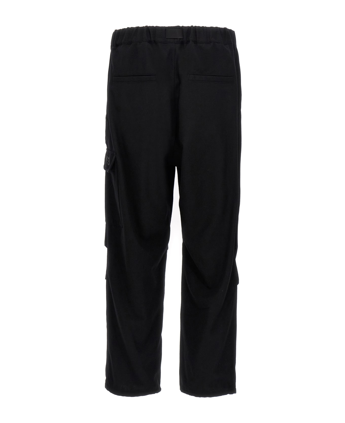 Y-3 'flannel Crg' Pants - BLACK