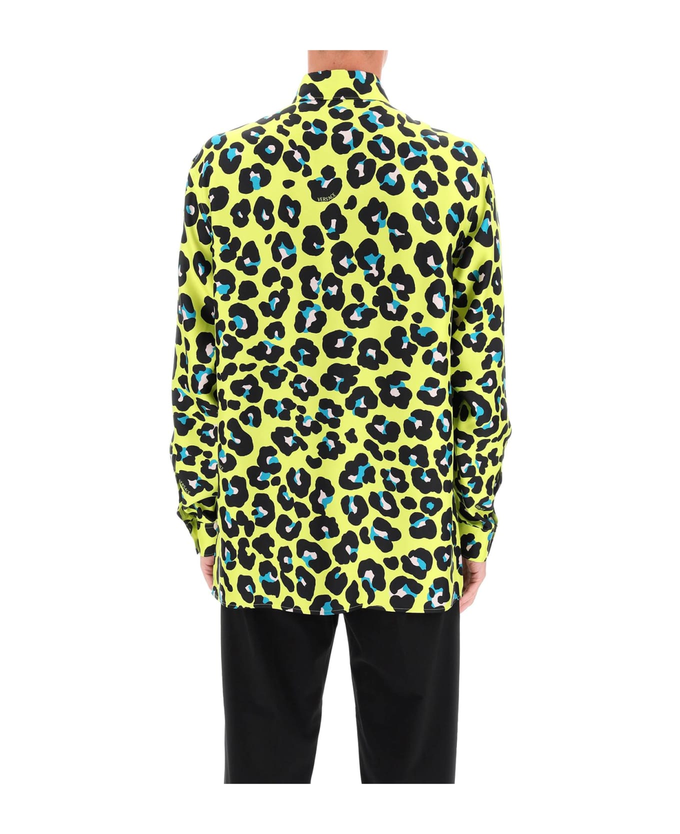 Versace Daisy Leopard Silk Shirt italist, ALWAYS LIKE A SALE
