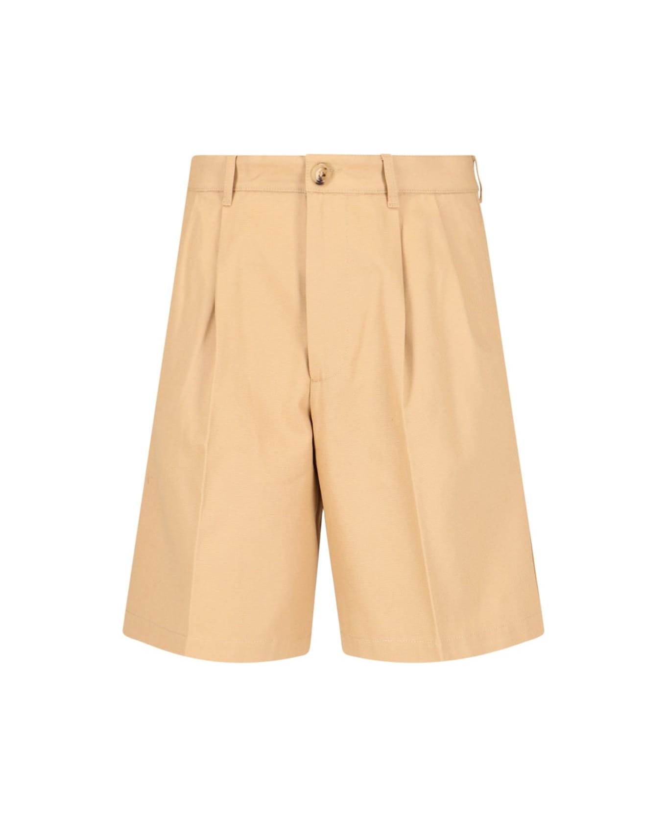 Gucci Back Embroidered Shorts - Beige ボトムス
