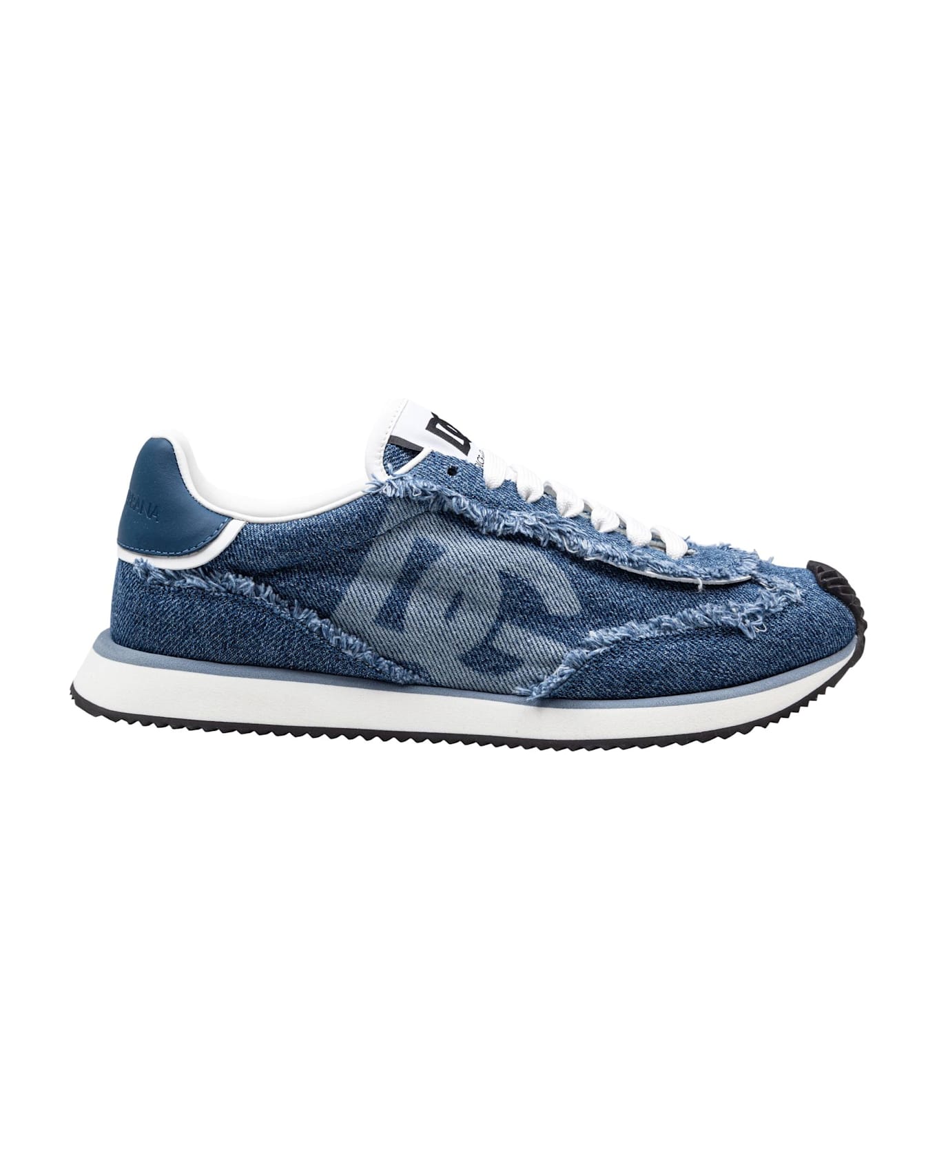 Dolce & Gabbana Denim Cushion Sneakers Color Blue Jeans - WHITE/BLUE