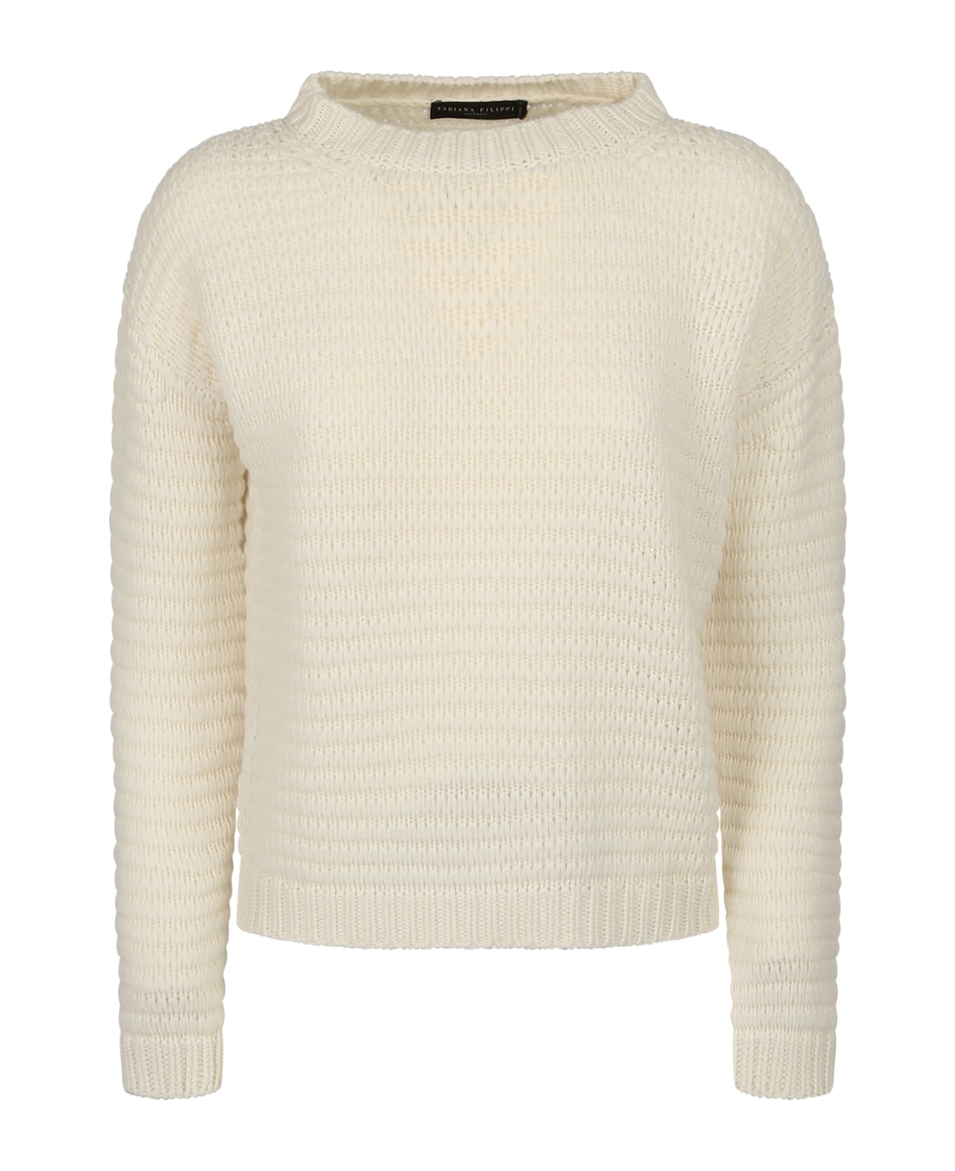 Fabiana Filippi Relaxed Fit Sweater - White ニットウェア