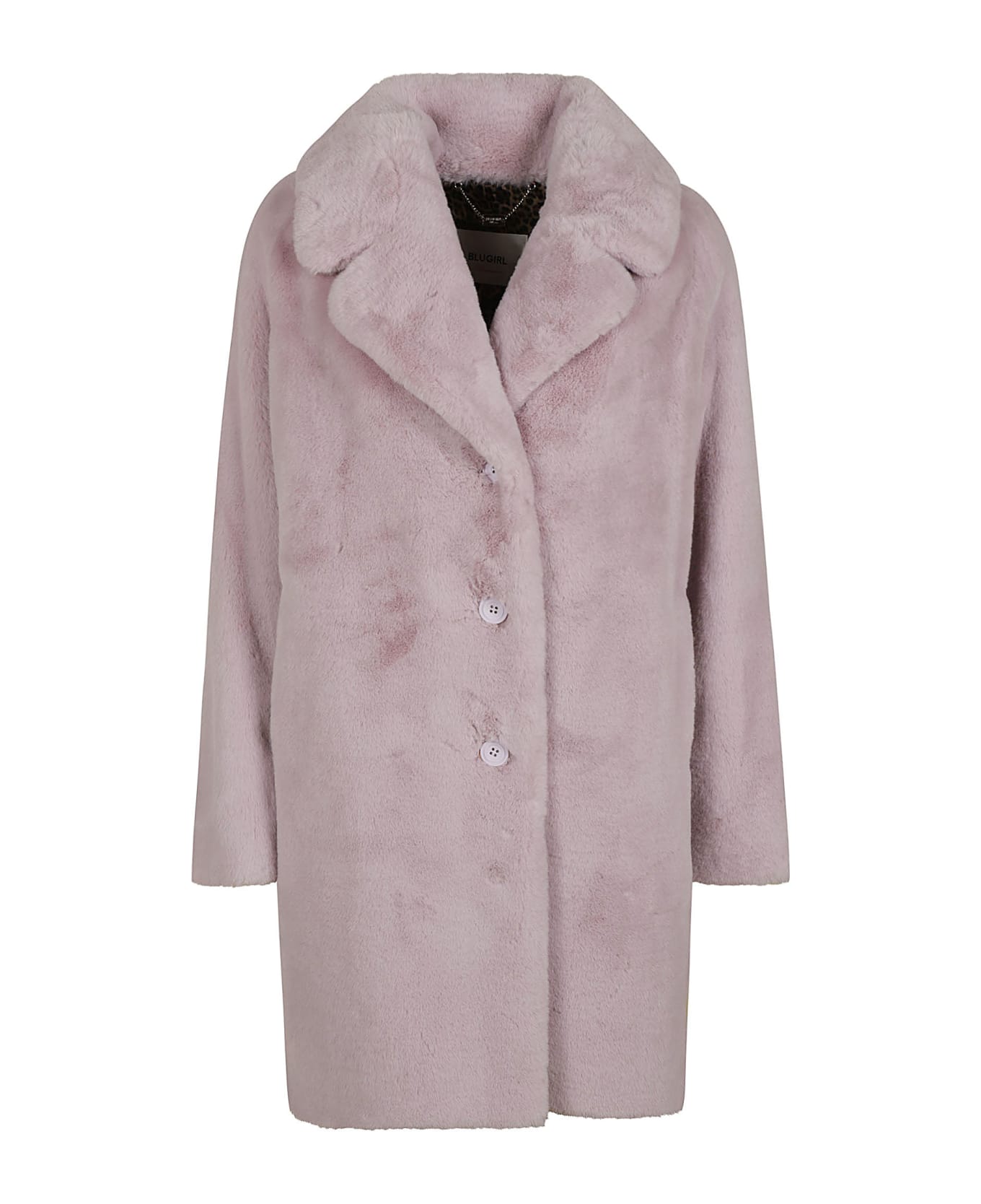 Blugirl Fur Applique Coat Blugirl - CARAMEL