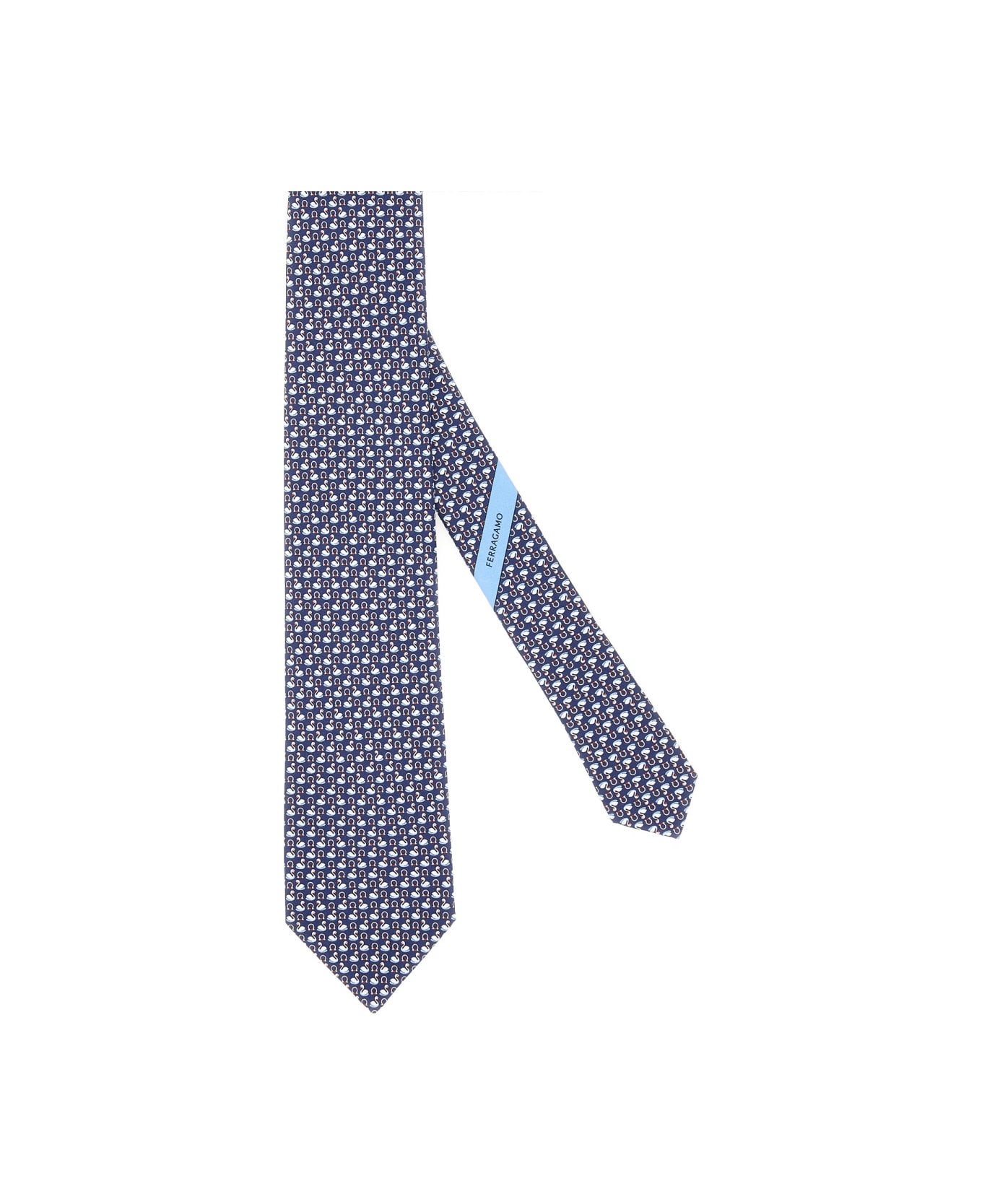 Ferragamo Tie "czarina" - BLUE