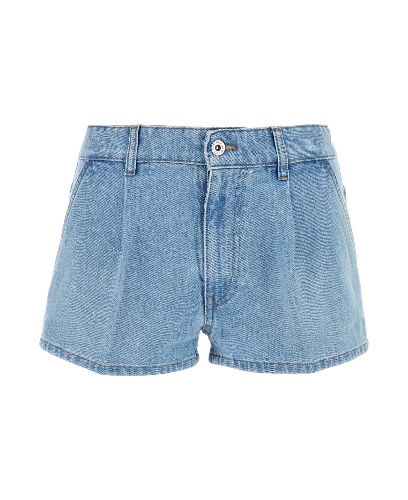 Miu Miu Denim Shorts - AZZURRO