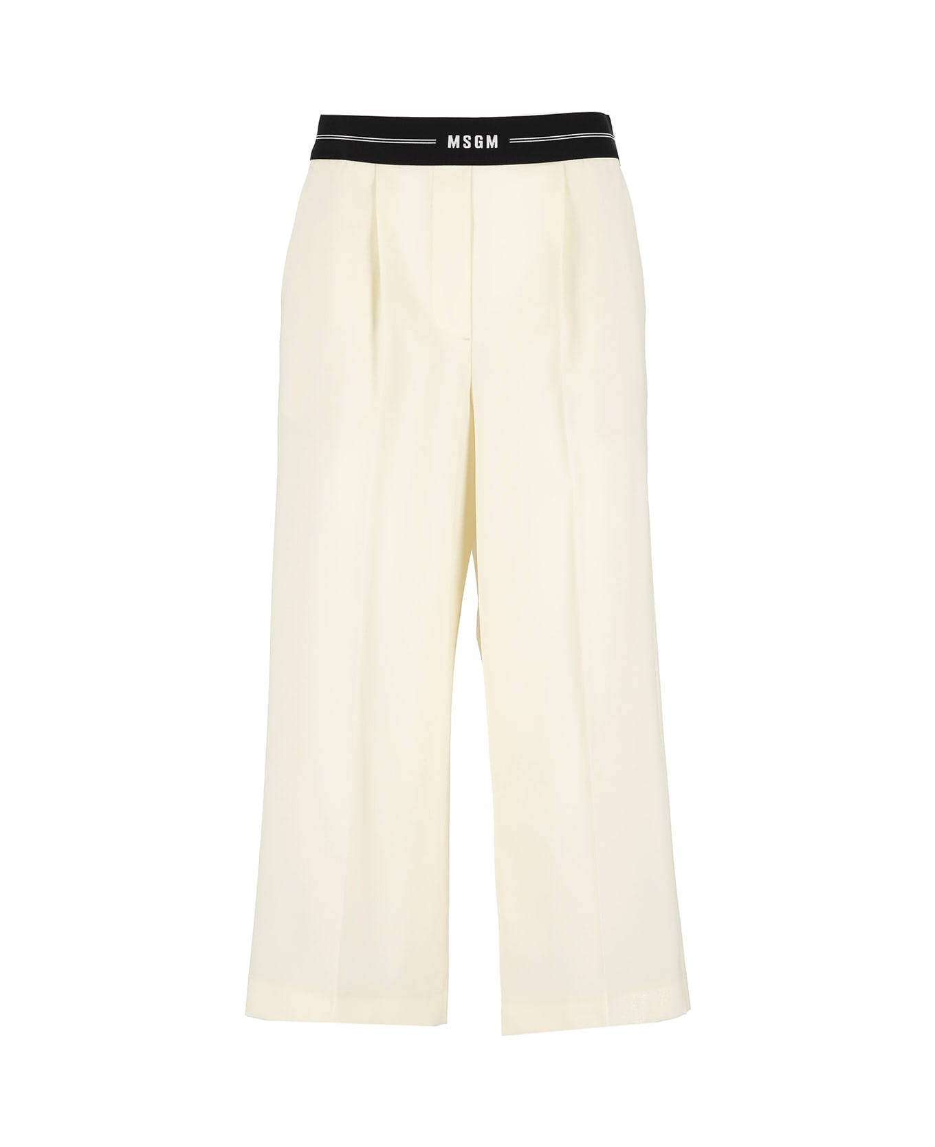 MSGM Wool Pants - White