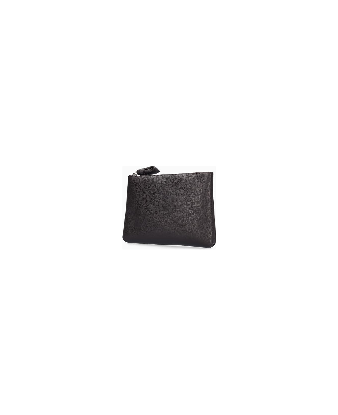 Lemaire Clutch In Leather - brown クラッチバッグ