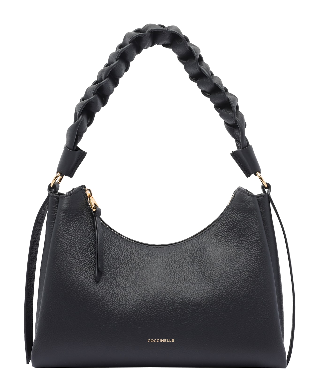 Coccinelle Medium Boheme Grana Double Shoulder Bag - Black