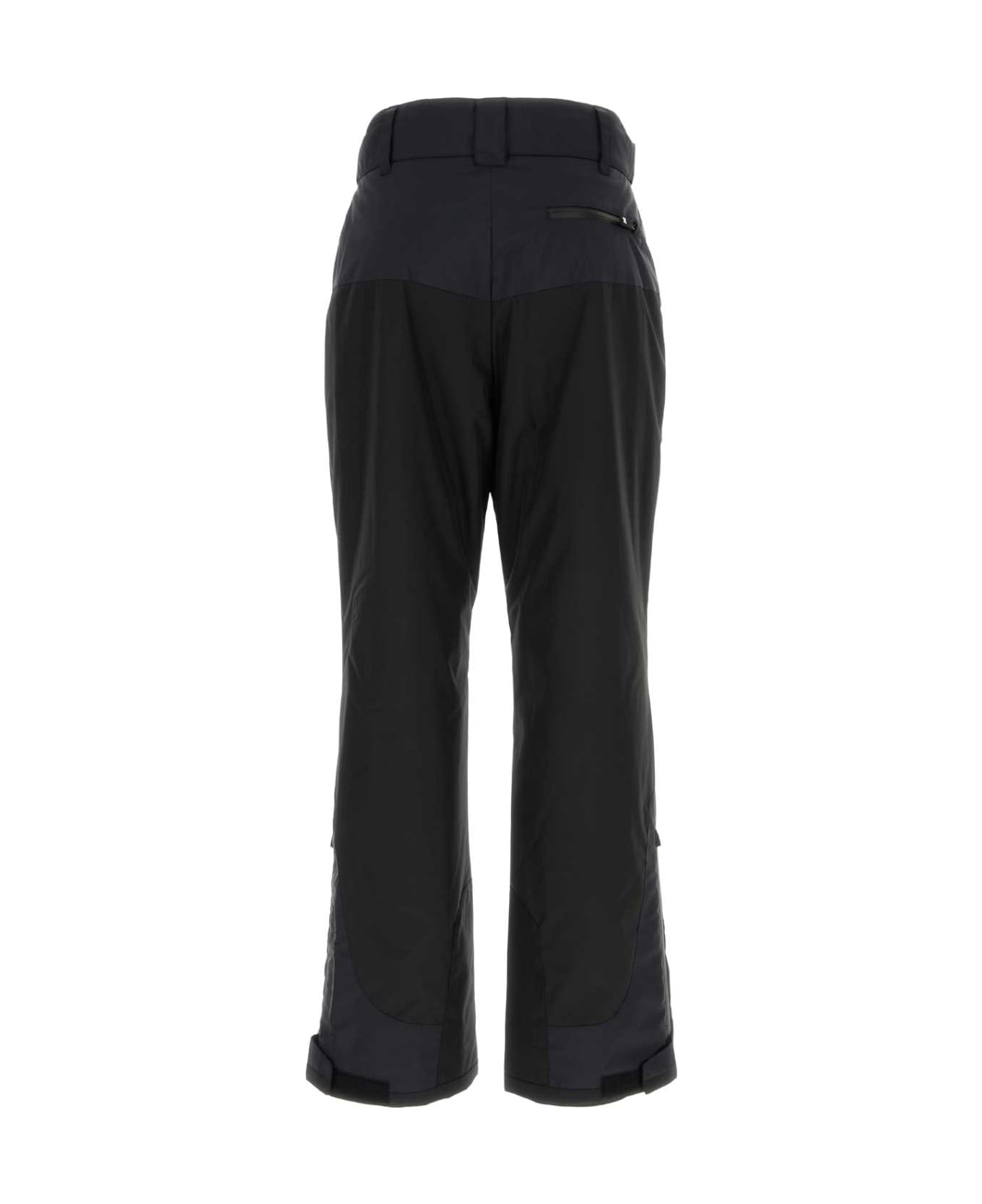 Palm Angels Black Polyester Ski Pant - BLACKWHITE