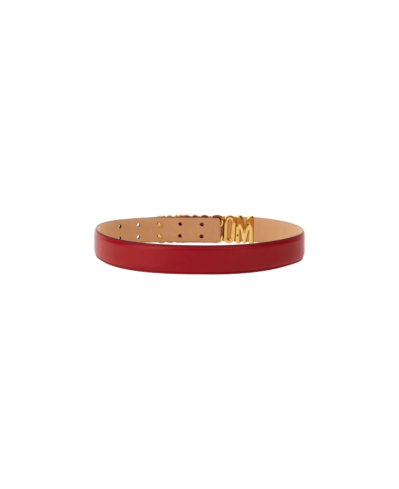 Moschino Leather Belt - RED